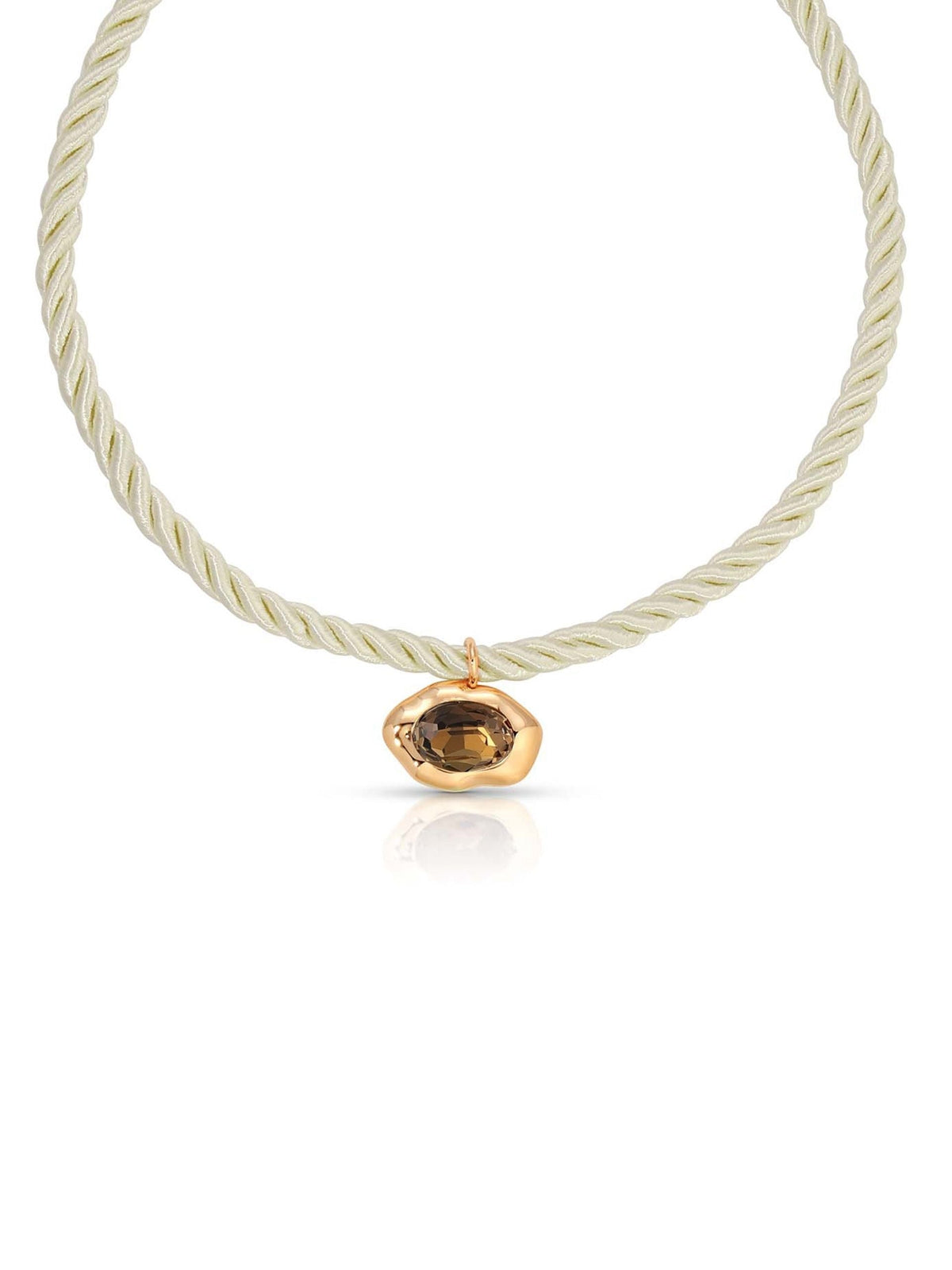 Molten Pendant Rope Necklace