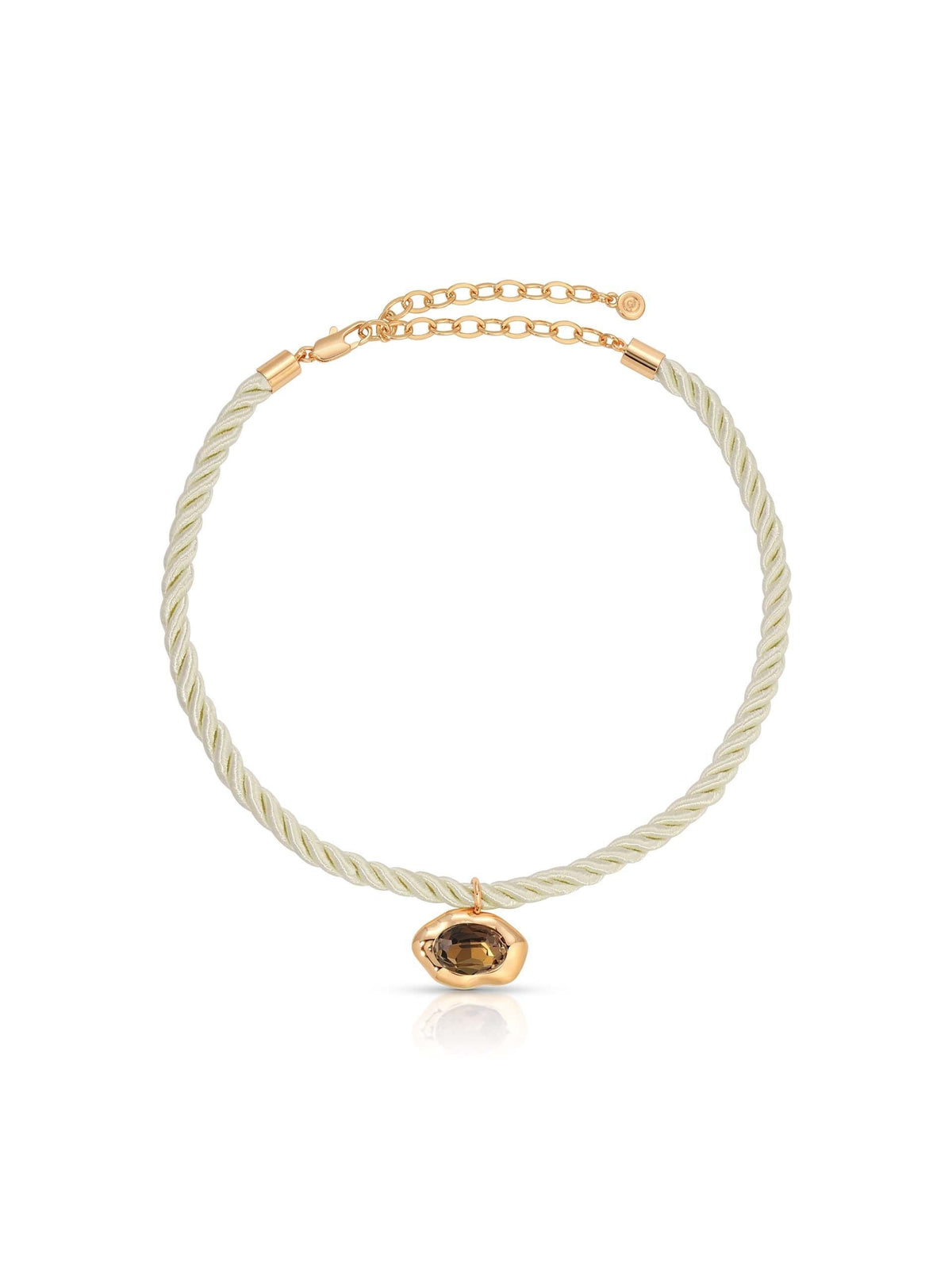 Molten Pendant Rope Necklace