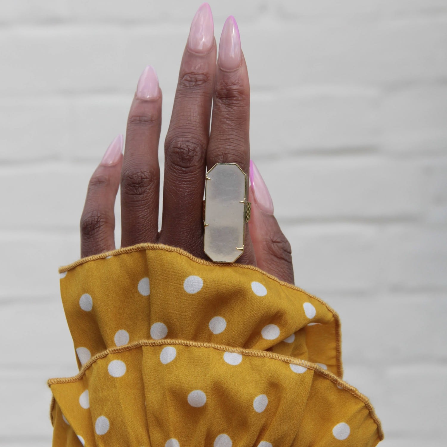 Inner Strength Gemstone Gold Statement Ring