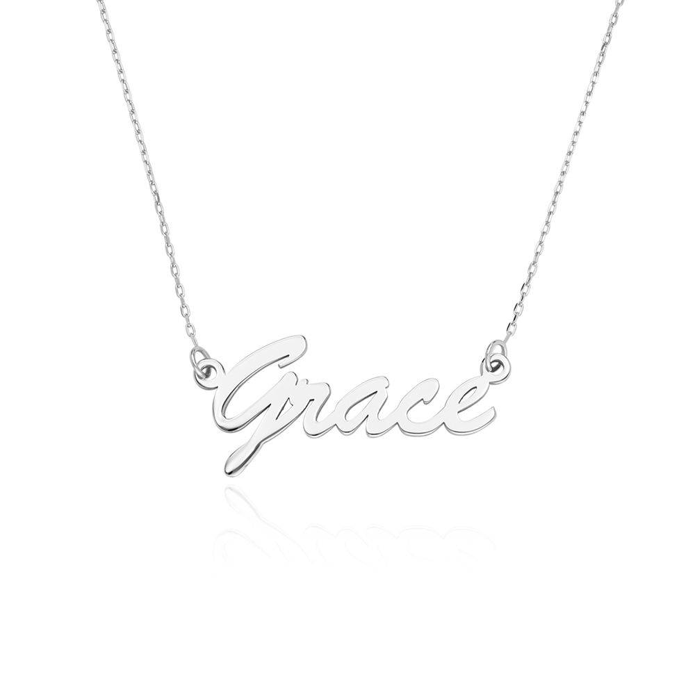 Name Necklace in 10K White Gold