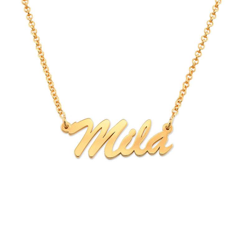 Gift for Teacher - Name Necklace in Gold Plated - Personalized Name Necklace