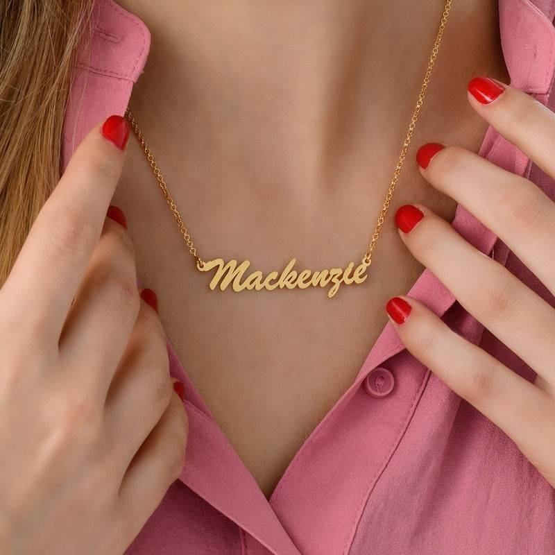 Name Necklace in Gold Vermeil - Gold Name Necklace