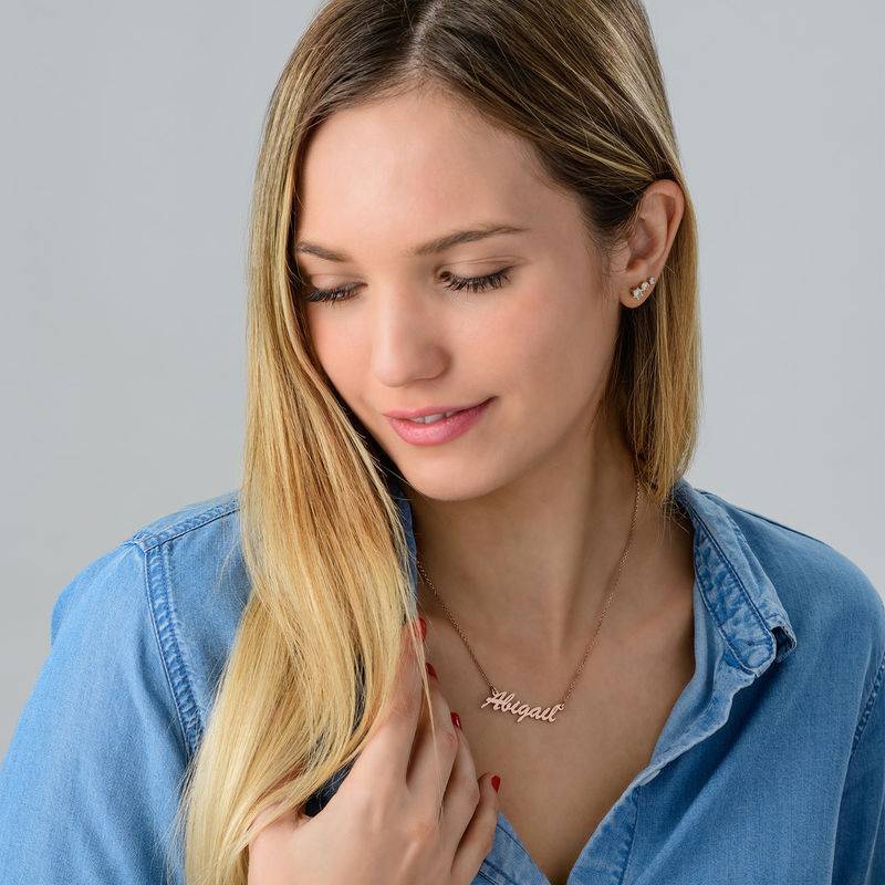 Name Necklace in Rose Gold Plated
