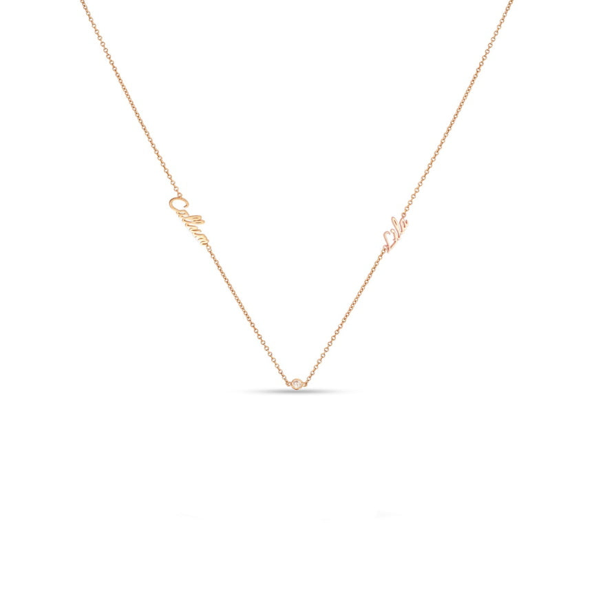 Name Necklace With 2 Names