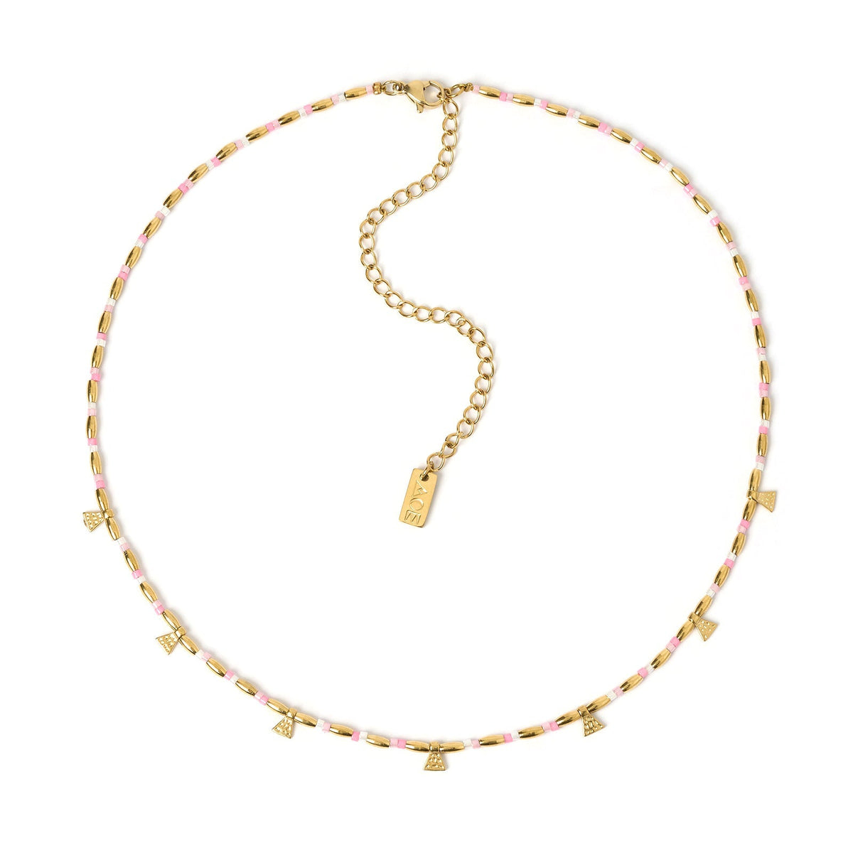 Natalia Gold Necklace Peony