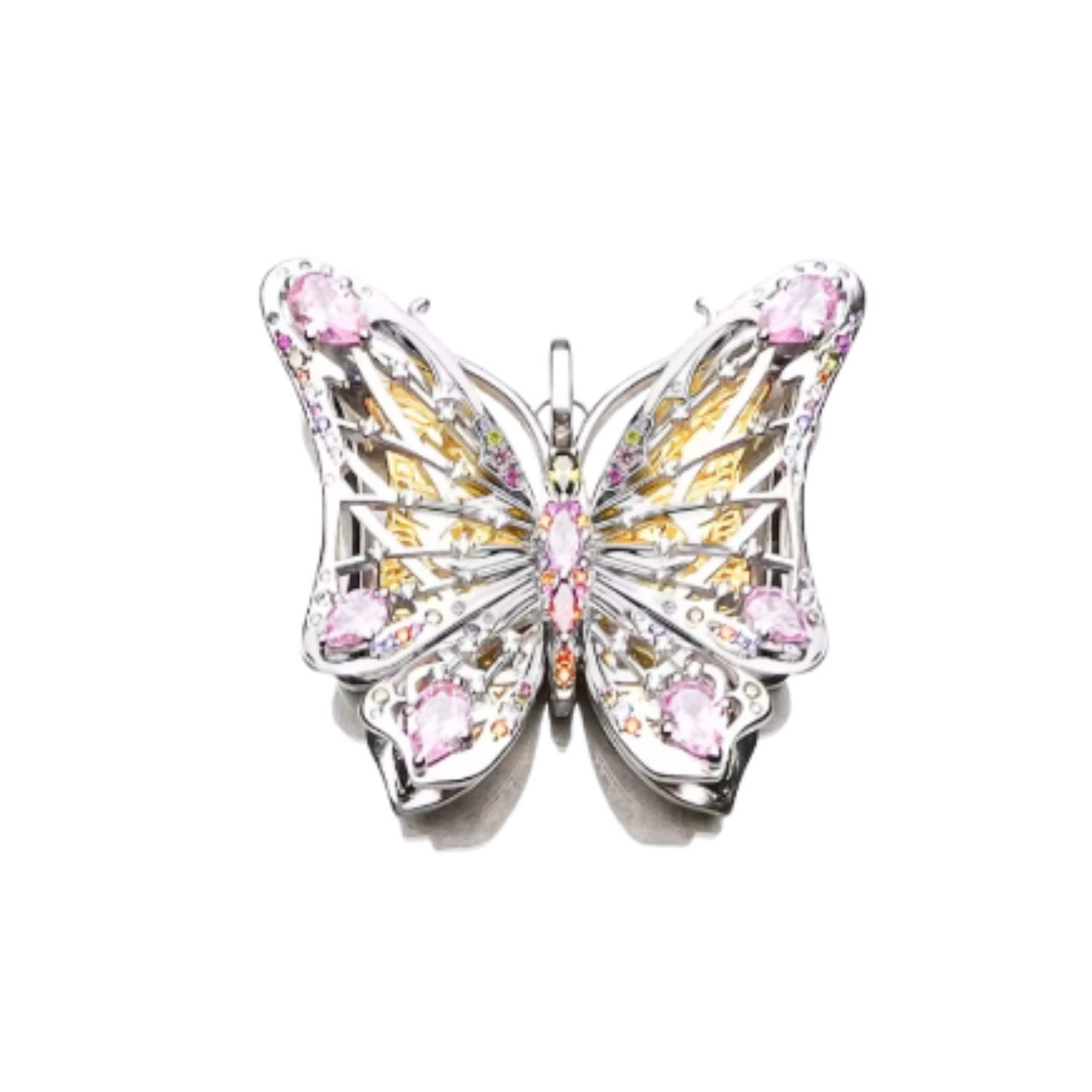 Natalia's Butterfly Necklace In Silver