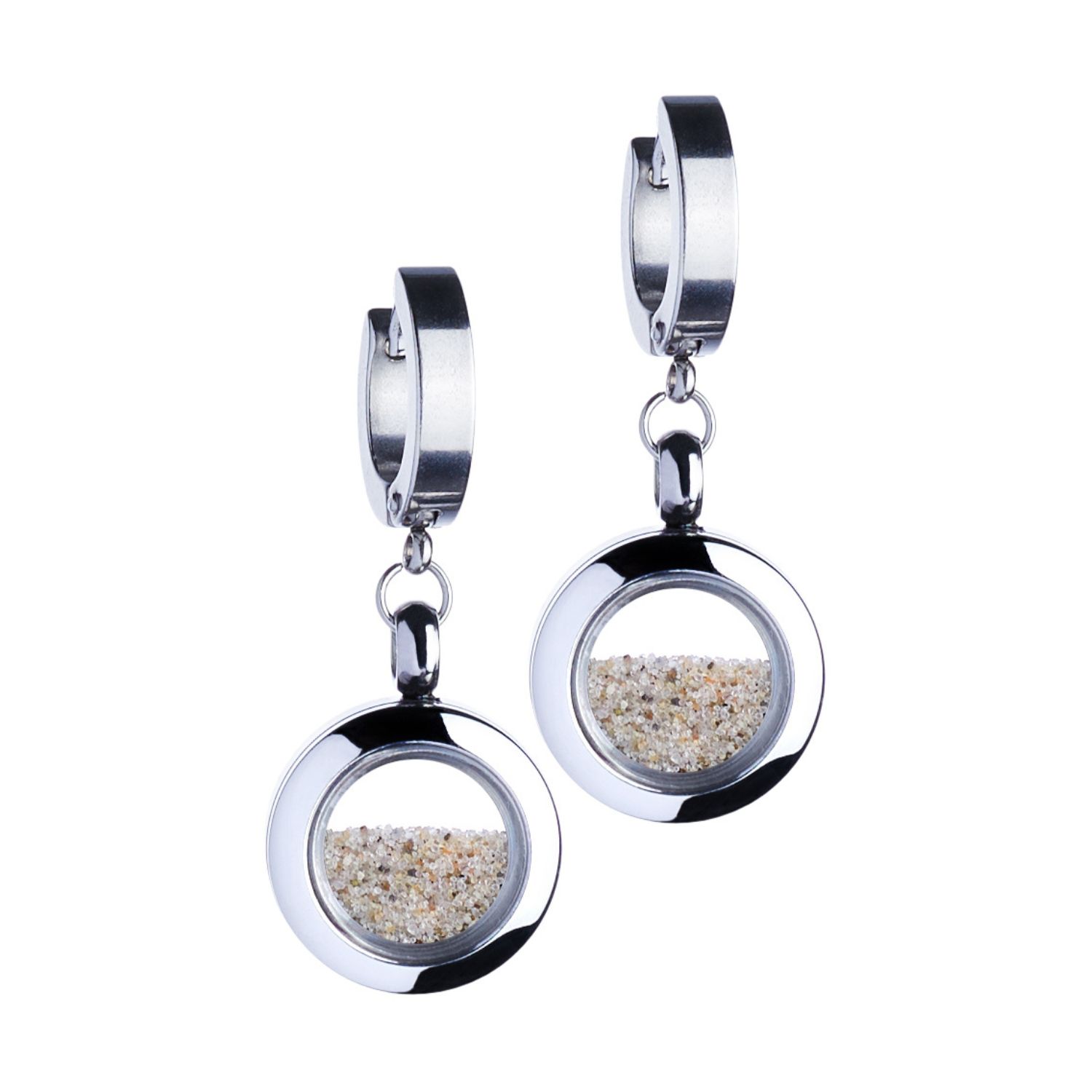 Designer Jewelry - Beach Sand Huggie Earrings Handmade Luxury