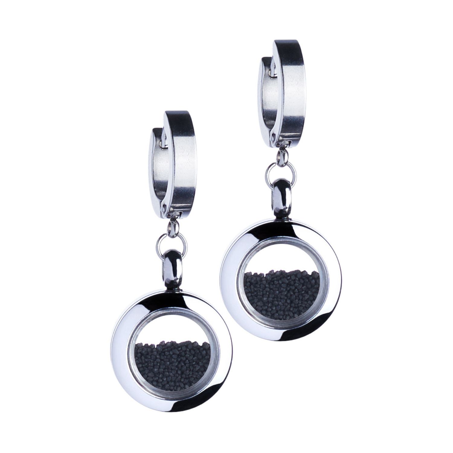 Designer Jewelry Dangle Earrings With Natural Volcanic Sand - Drop Earrings