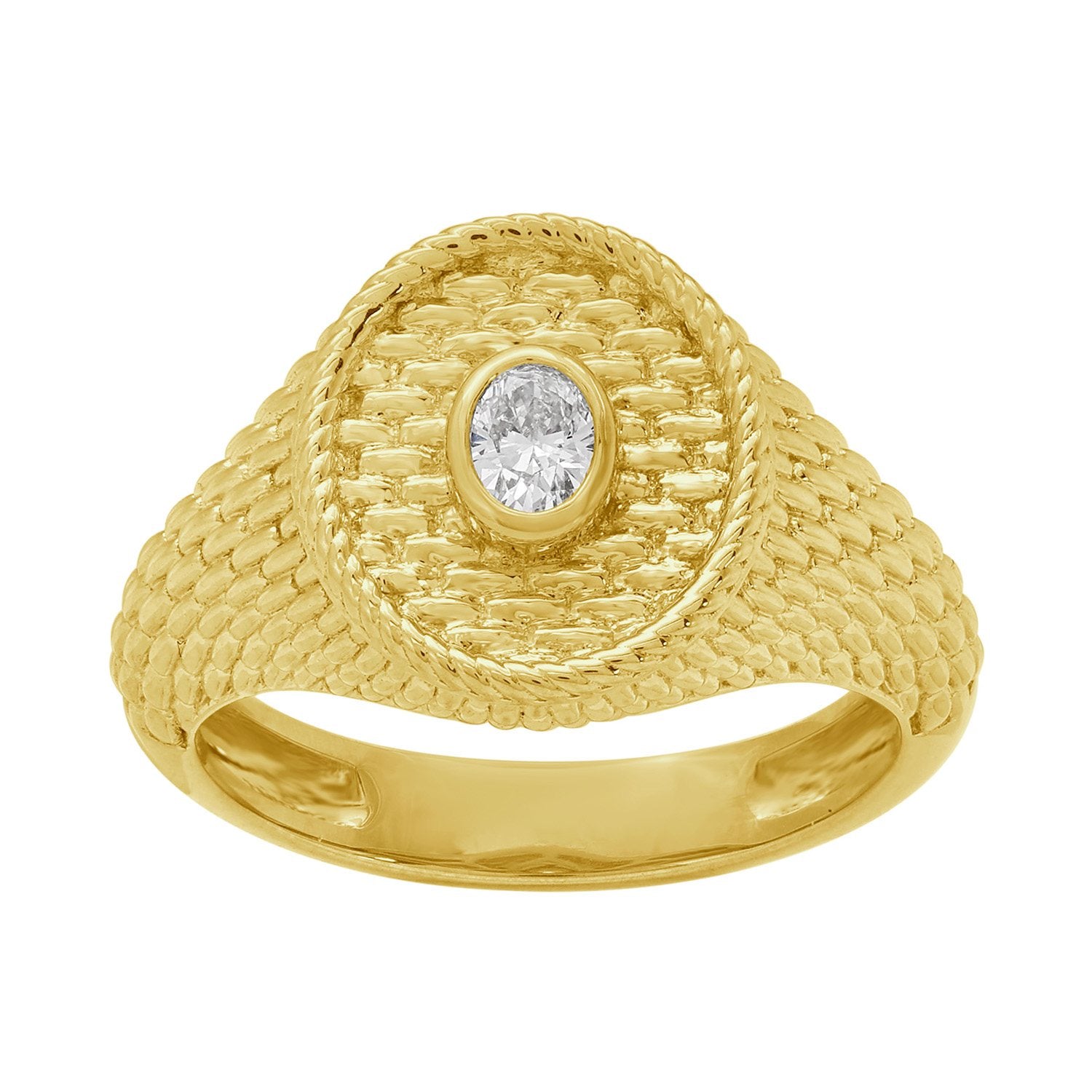 Natural Diamond Designer Ring In Yellow Gold – Handmade Fine Jewelry