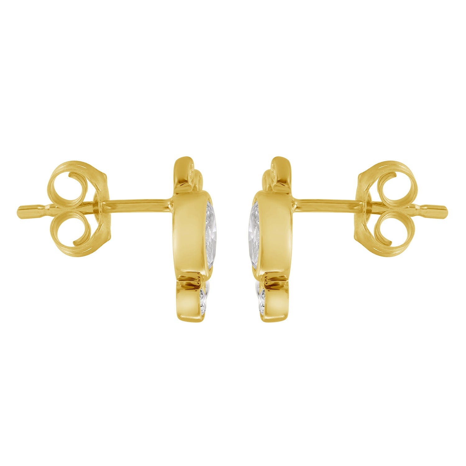 Natural Diamond Luxury Stud Earrings In 14Kt Solid Gold