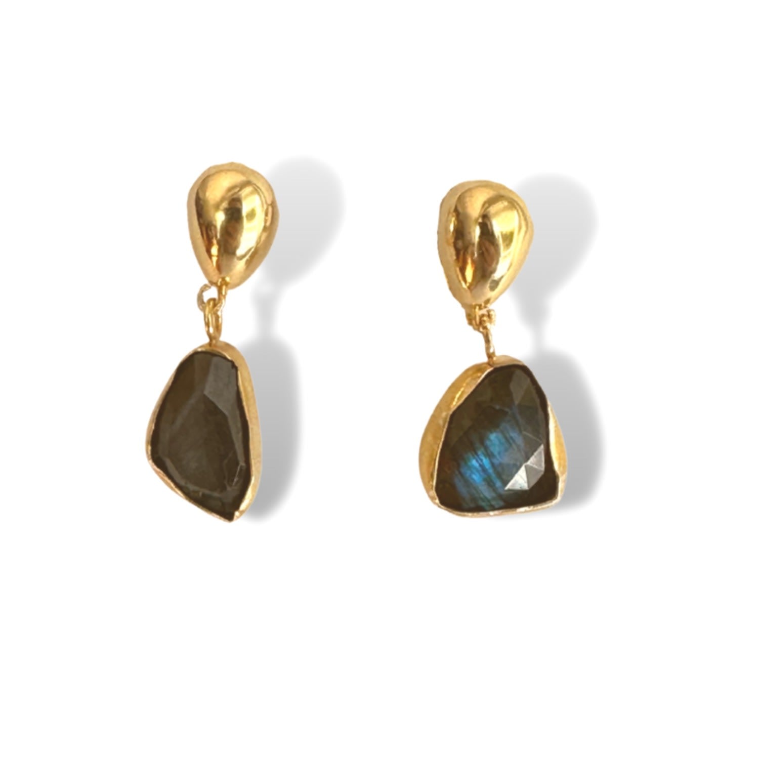Natural Labradorite Earrings