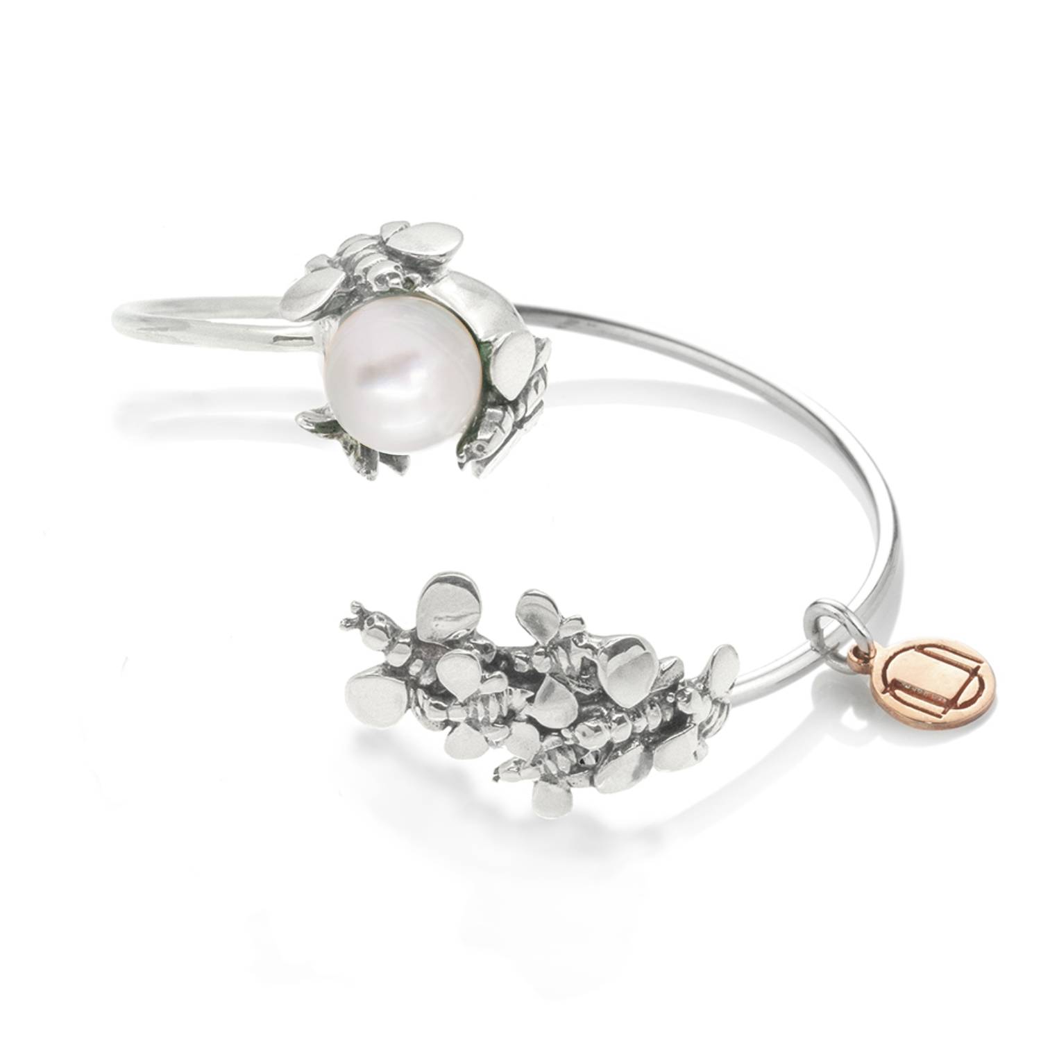 Natural Queen Bracelet In Sterling Silver, With Pearl