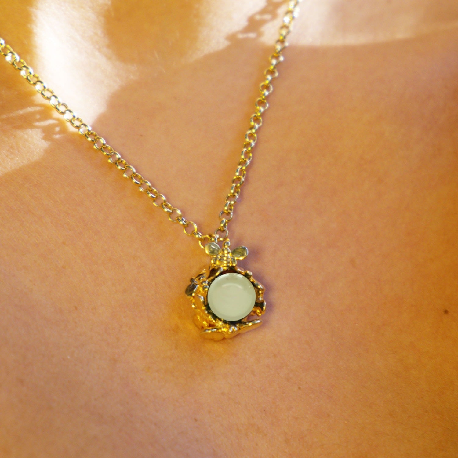 Natural Queen Necklace Gold-Plated With Natural Pearl