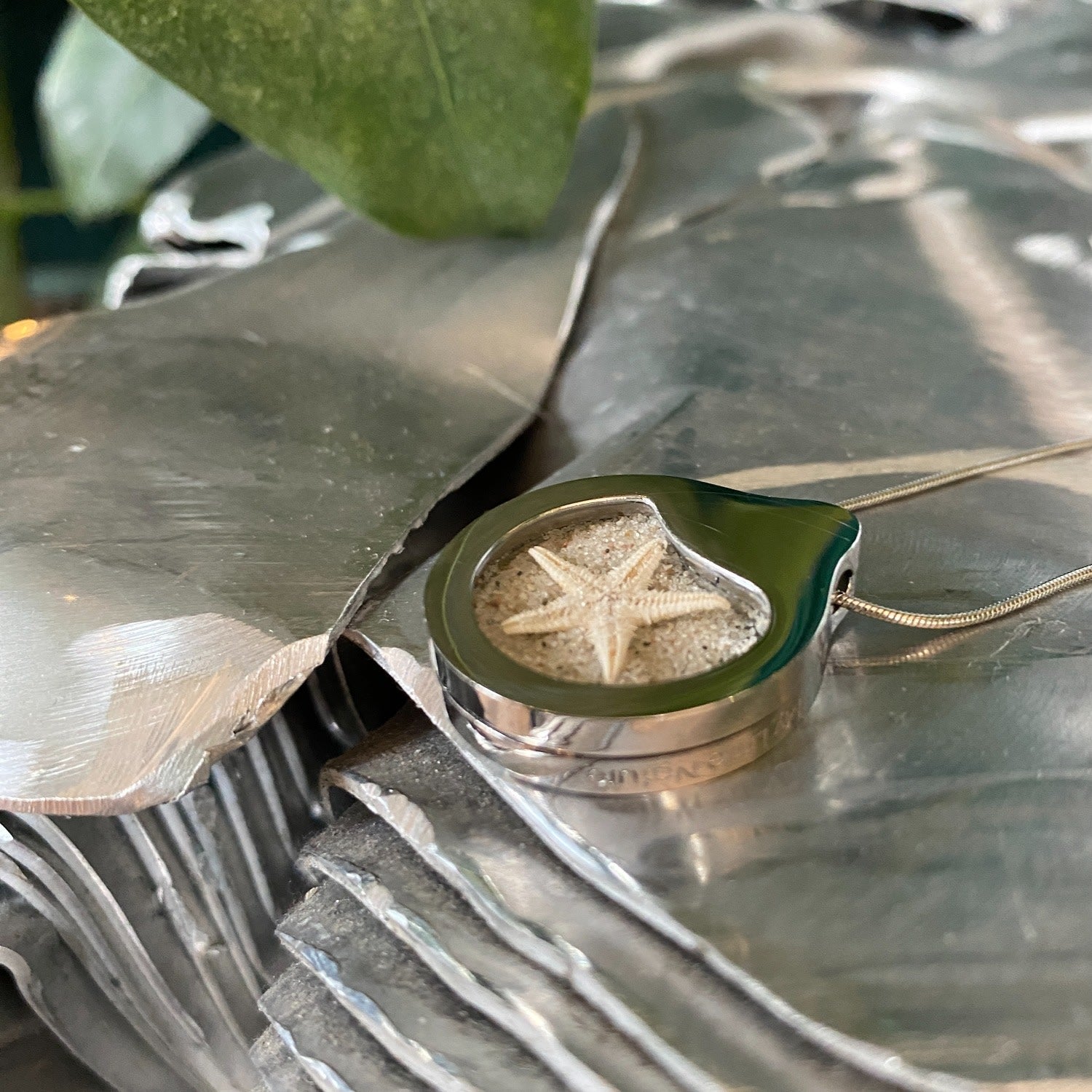 Starfish Necklace With Starfish & Beach Sand – Coastal-Inspired Jewelry Gift For Her - Vacation Inspired Gift