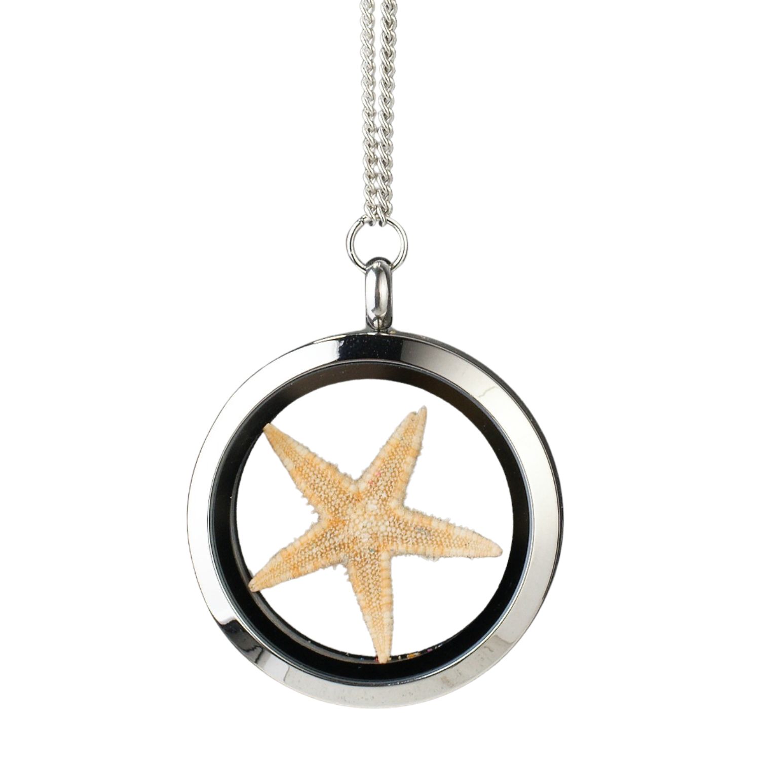 Designer Jewelry - Star Necklace With Natural Starfish - Beach Collection