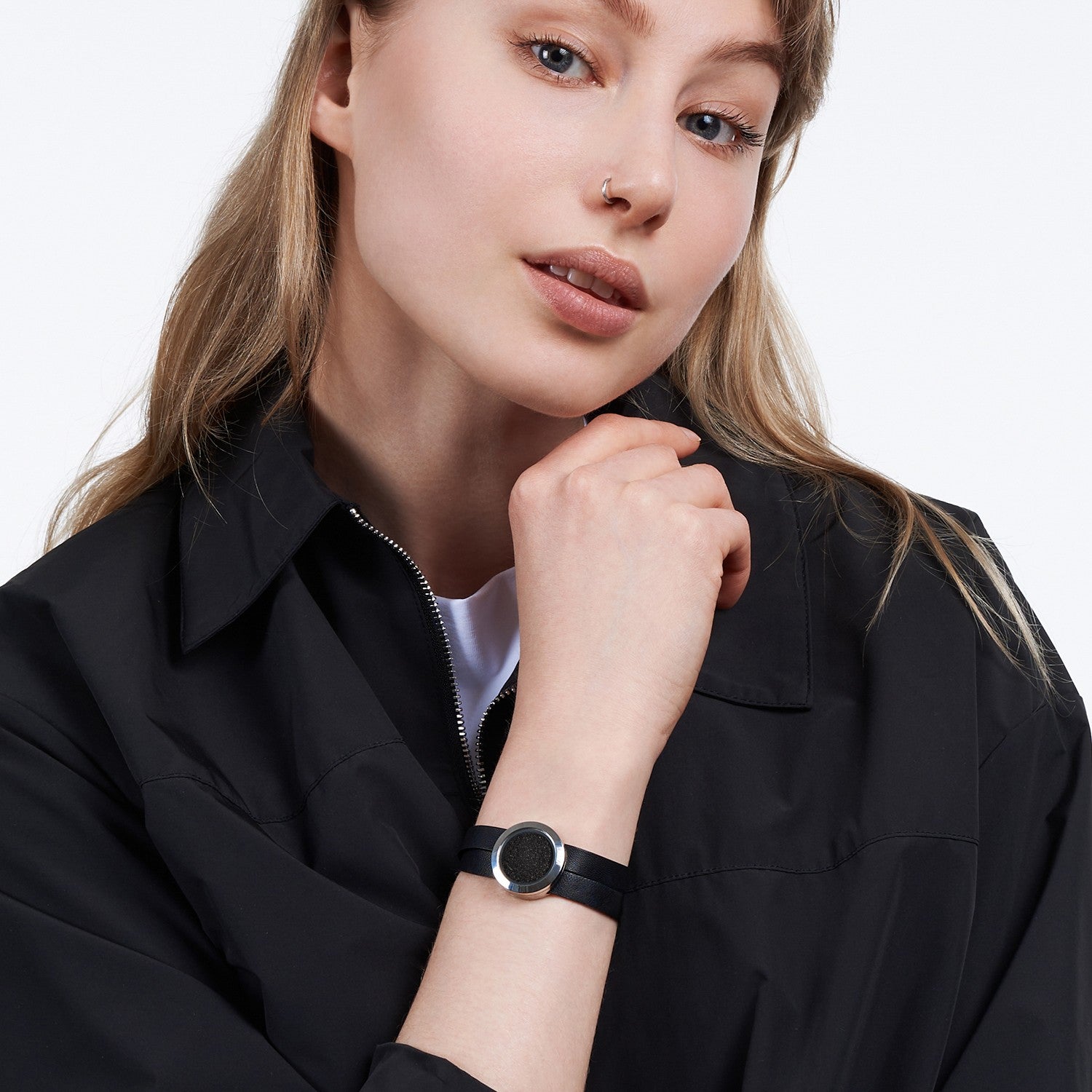 Handmade Designer Leather Bracelet With Natural Volcanic Lava Sand – Unique Jewelry