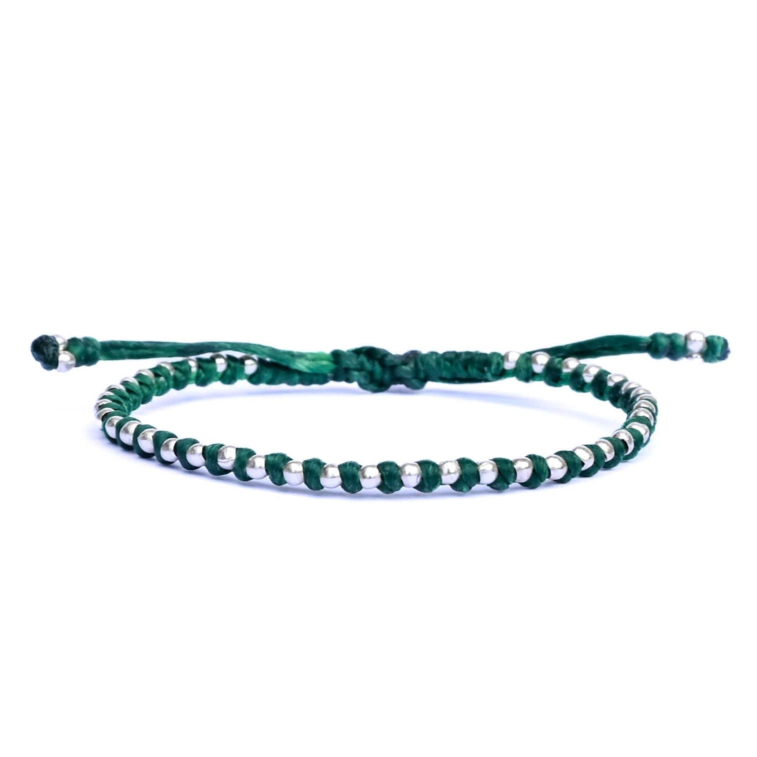 Nature-Inspired Chic Green Friendship Bracelet - Spitafields
