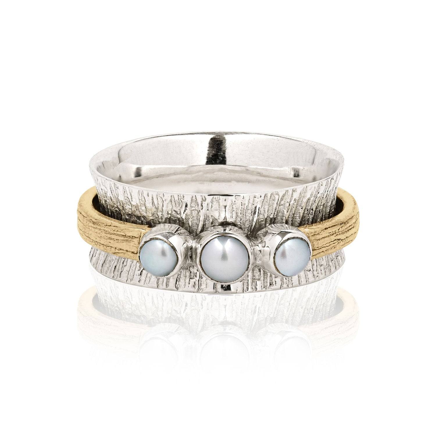 Nature Purity Silver Spinning Ring