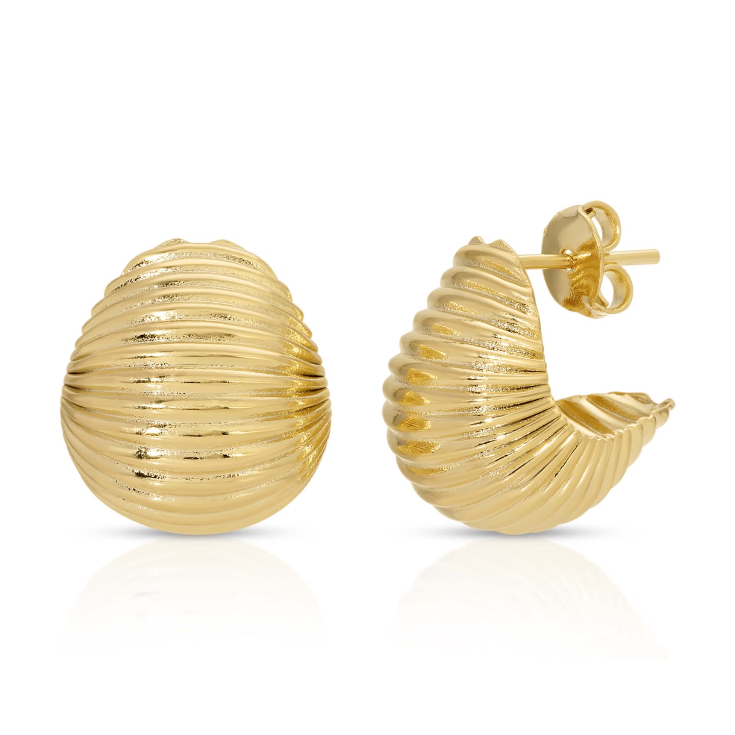 Nautilus Huggie Earrings