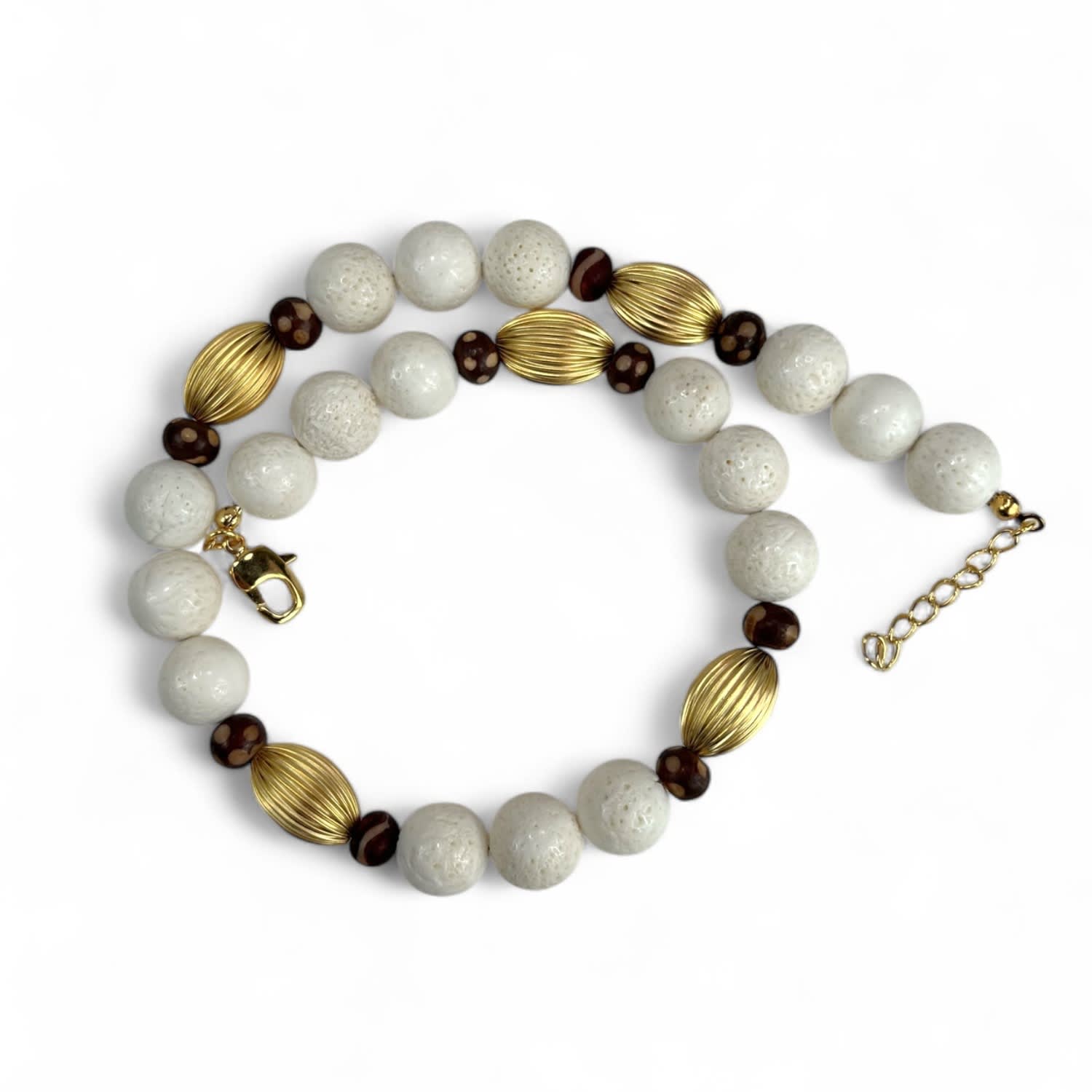 Nayla Coral Beaded Necklace