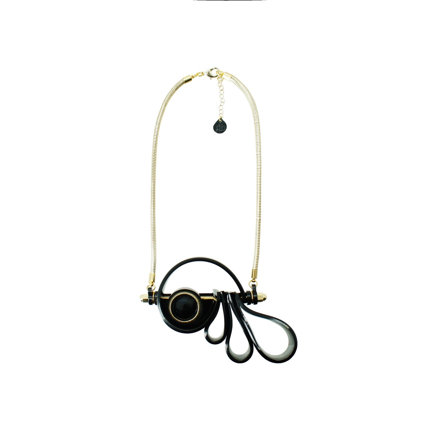 Necklace Paisley Black