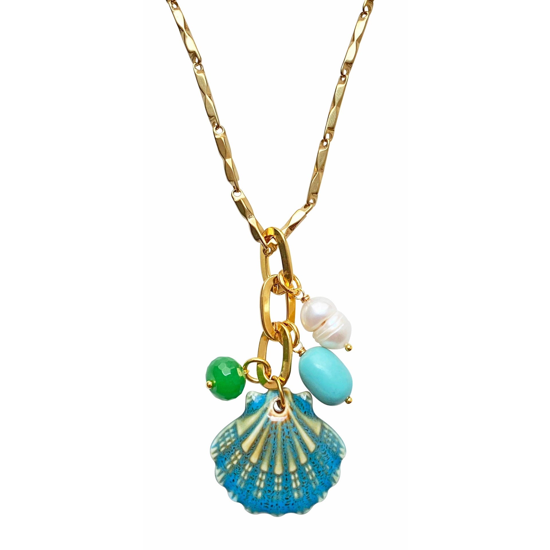 Ceramic Shell Necklace Puglia
