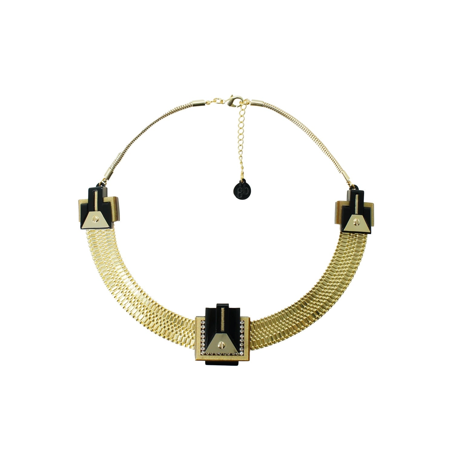 Necklace Trapezes Black