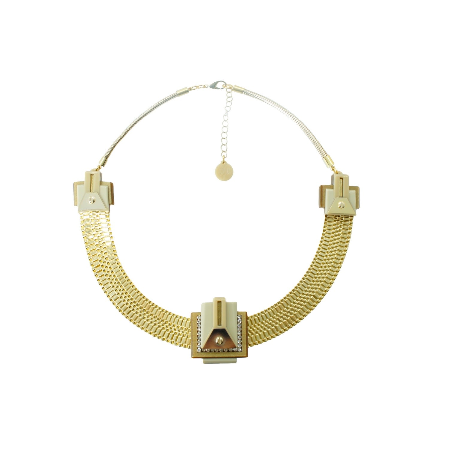 Necklace Trapezes Clay