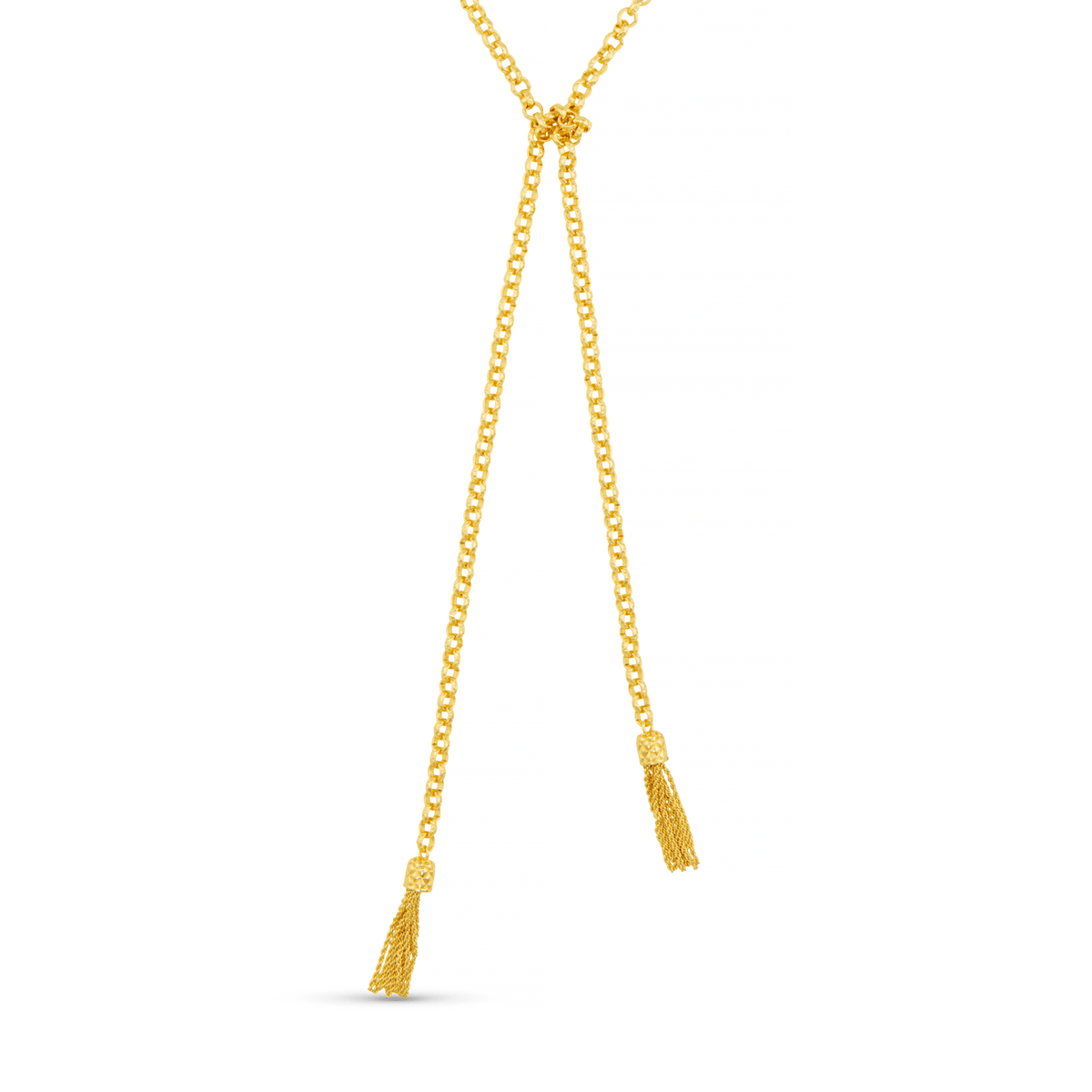 Chain & Tassel Wraparound Necklace