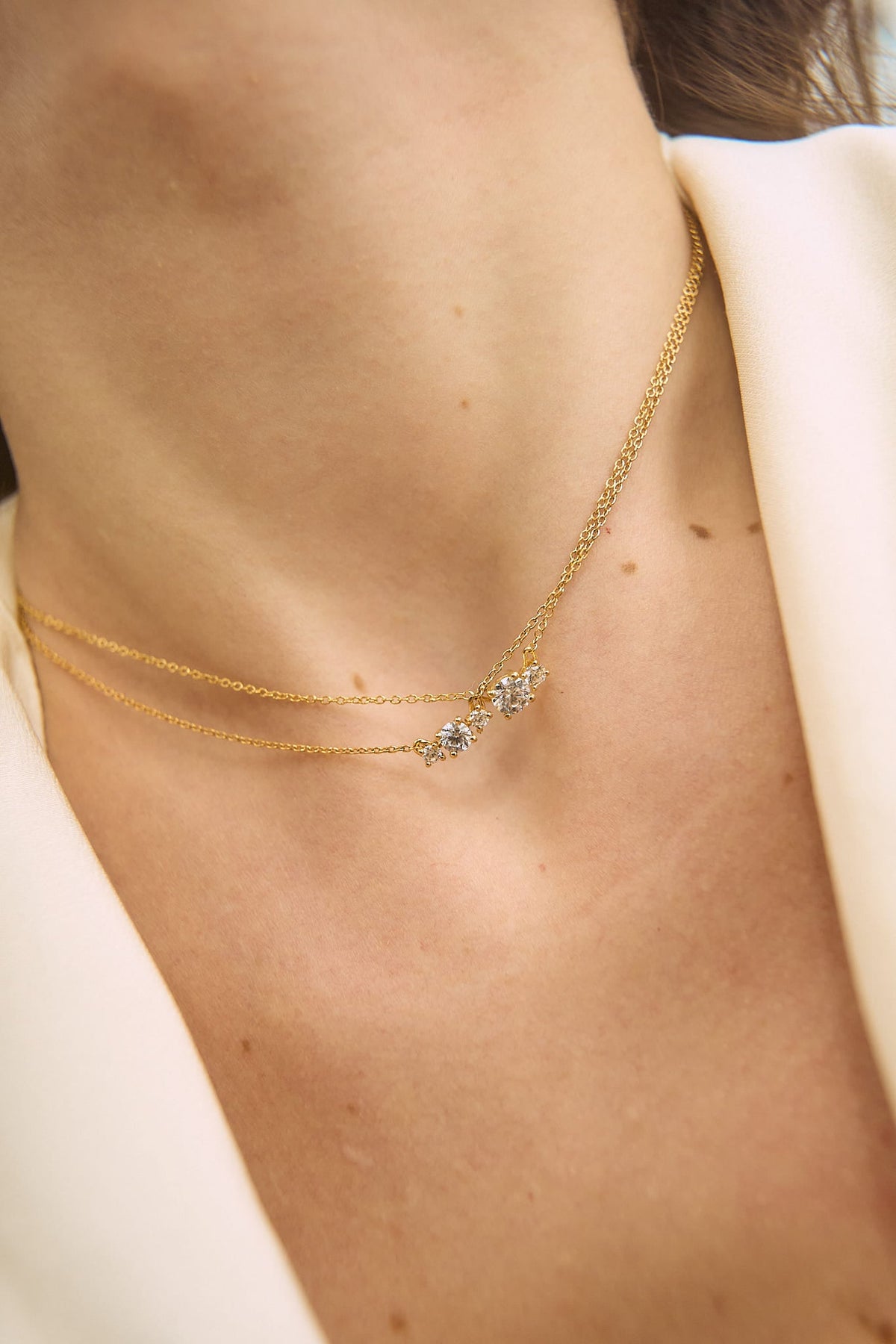 TRILOGY DIAMOND NECKLACE