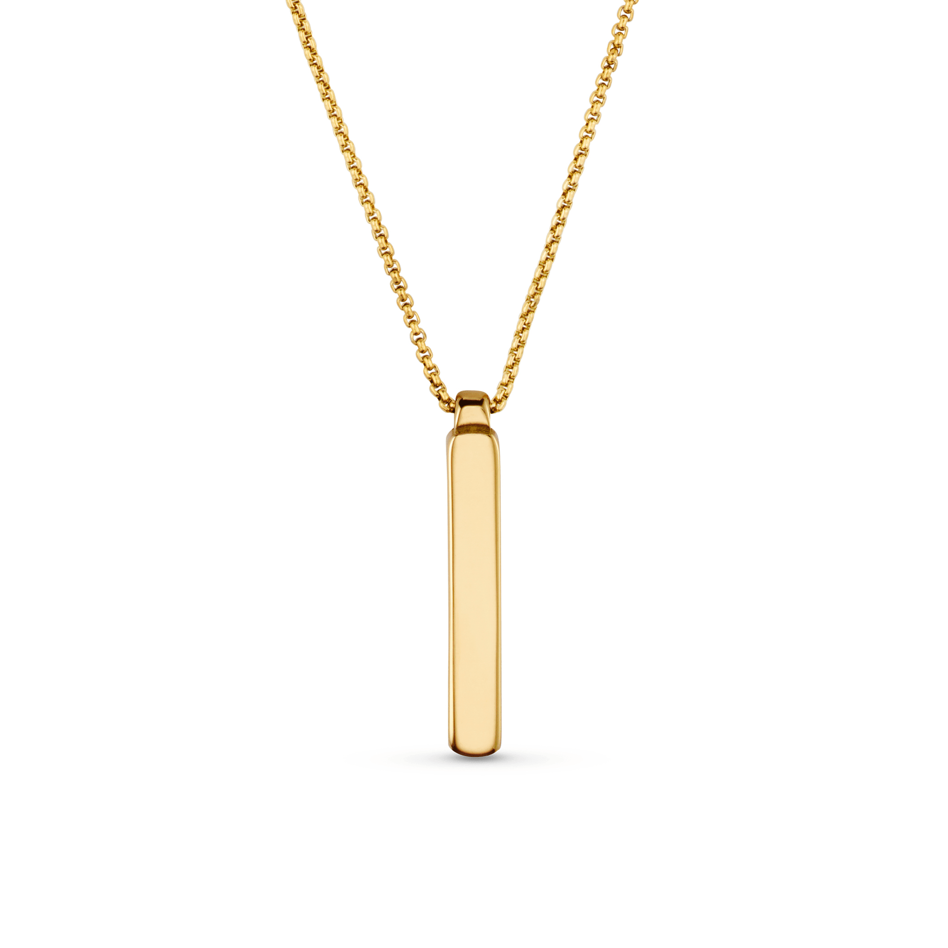 Solid Bar Necklace - Gold