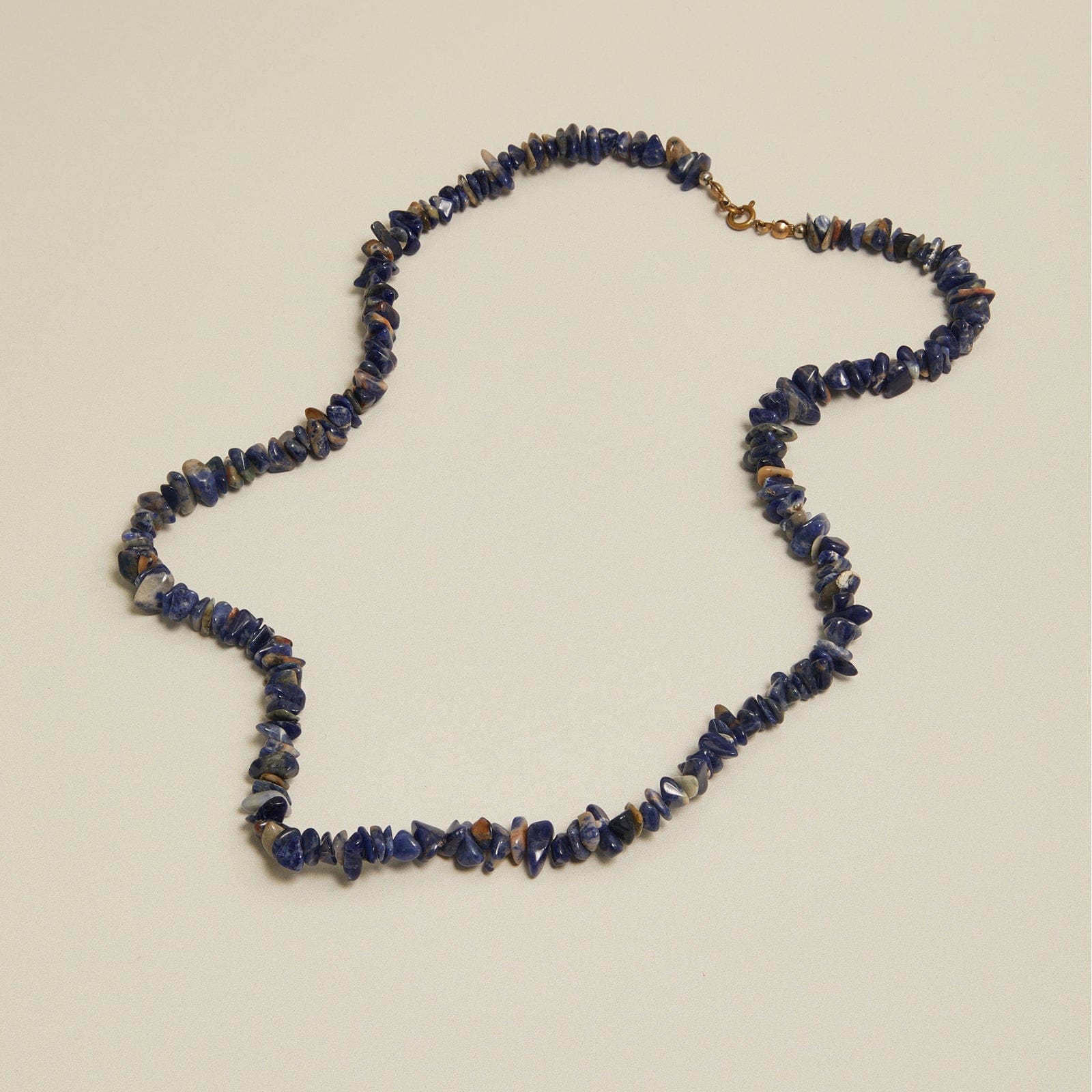 Vintage Blue Chip Necklace