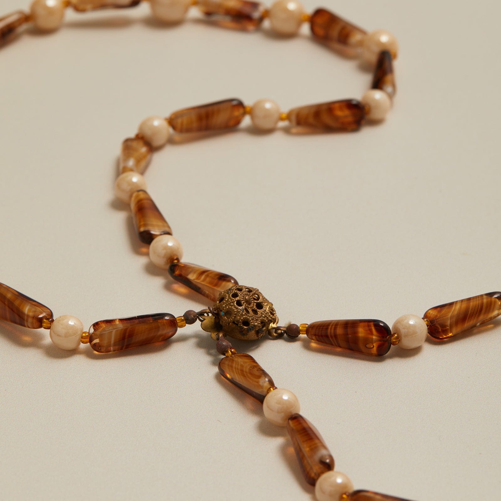 Vintage Jasper Multi-Row Necklace