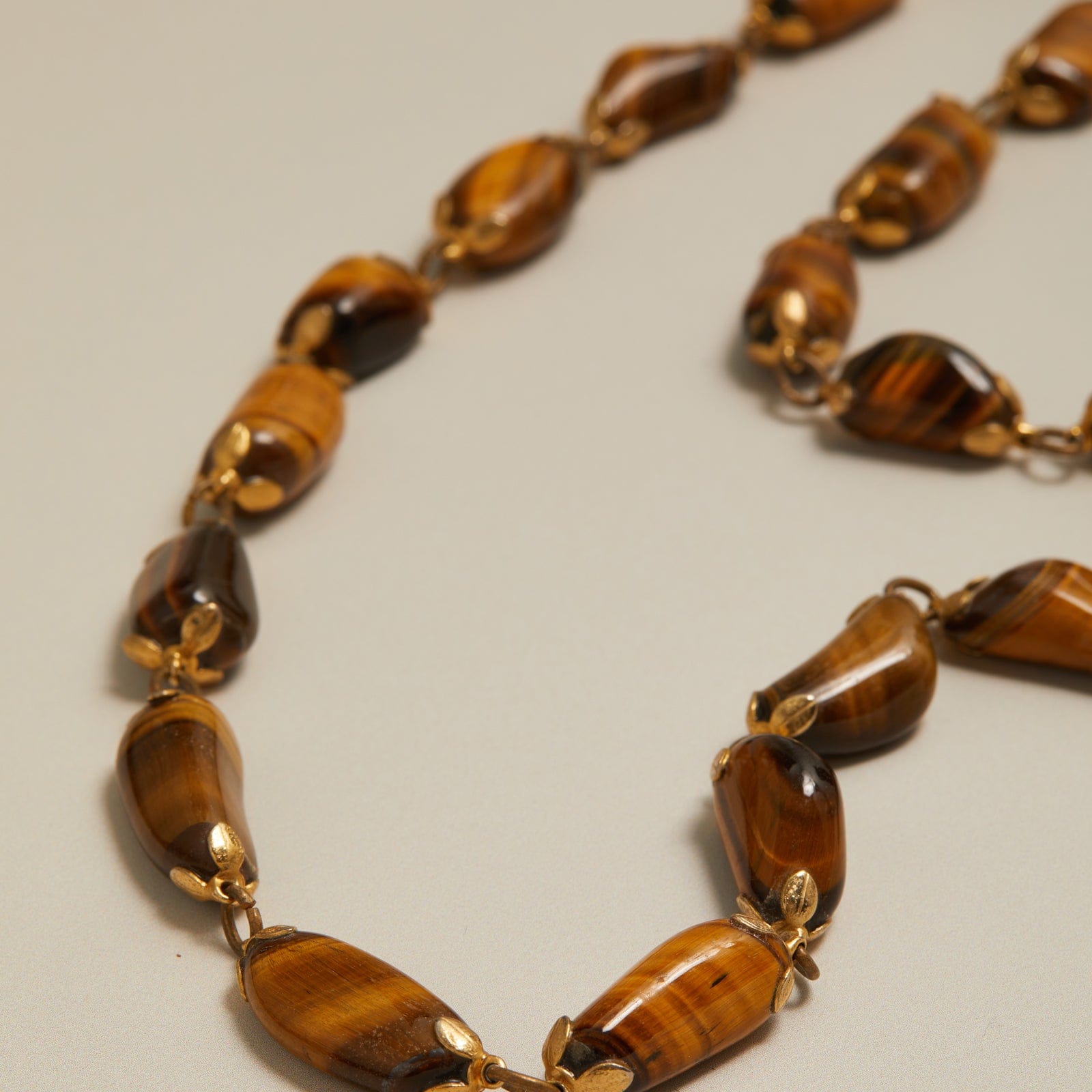 Vintage Statement Stationed Stone Necklace
