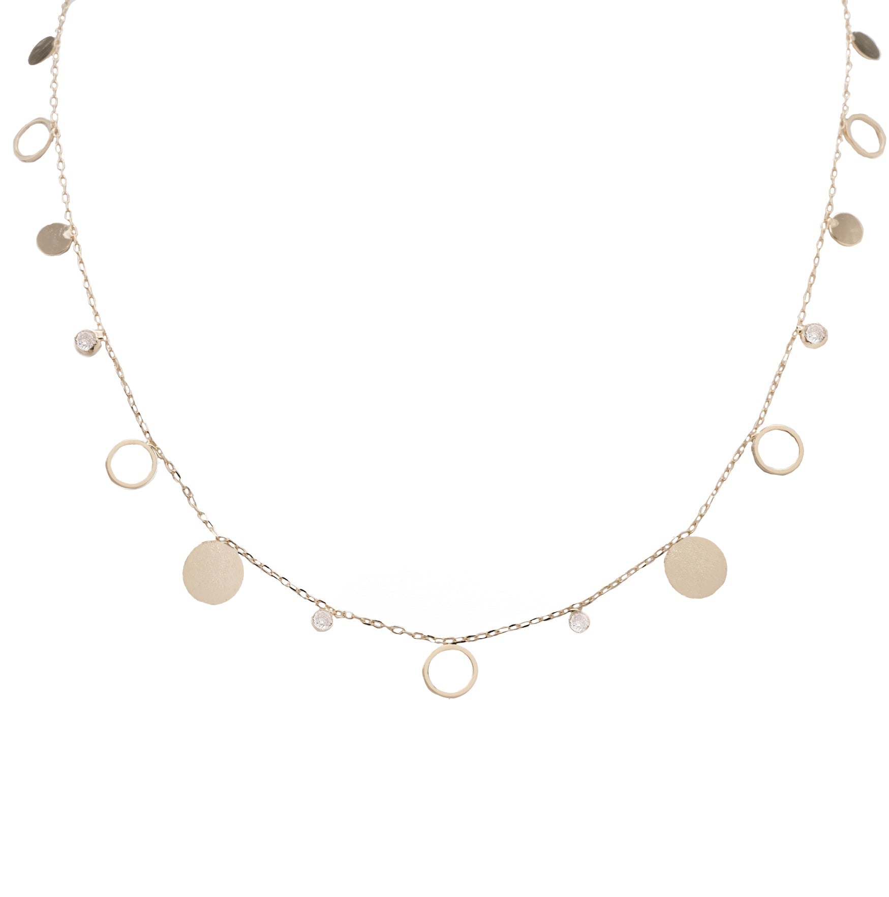 Manhatan Short Coin Necklace