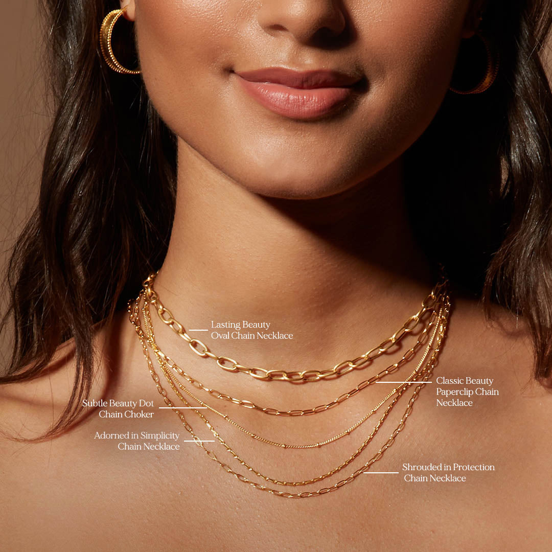 Classic Beauty Paperclip Chain Necklace