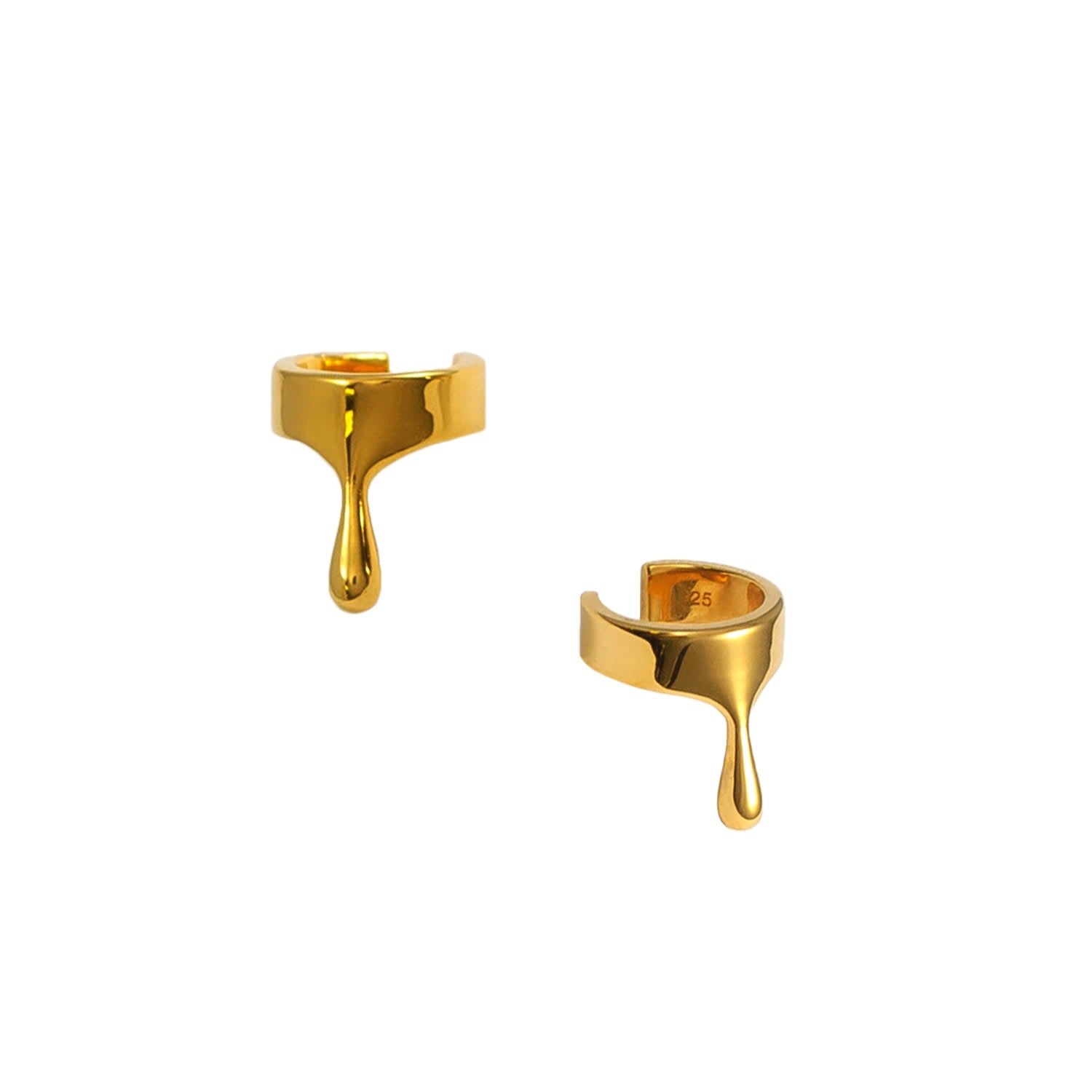 Dripping Gold Vermeil Ear Cuff