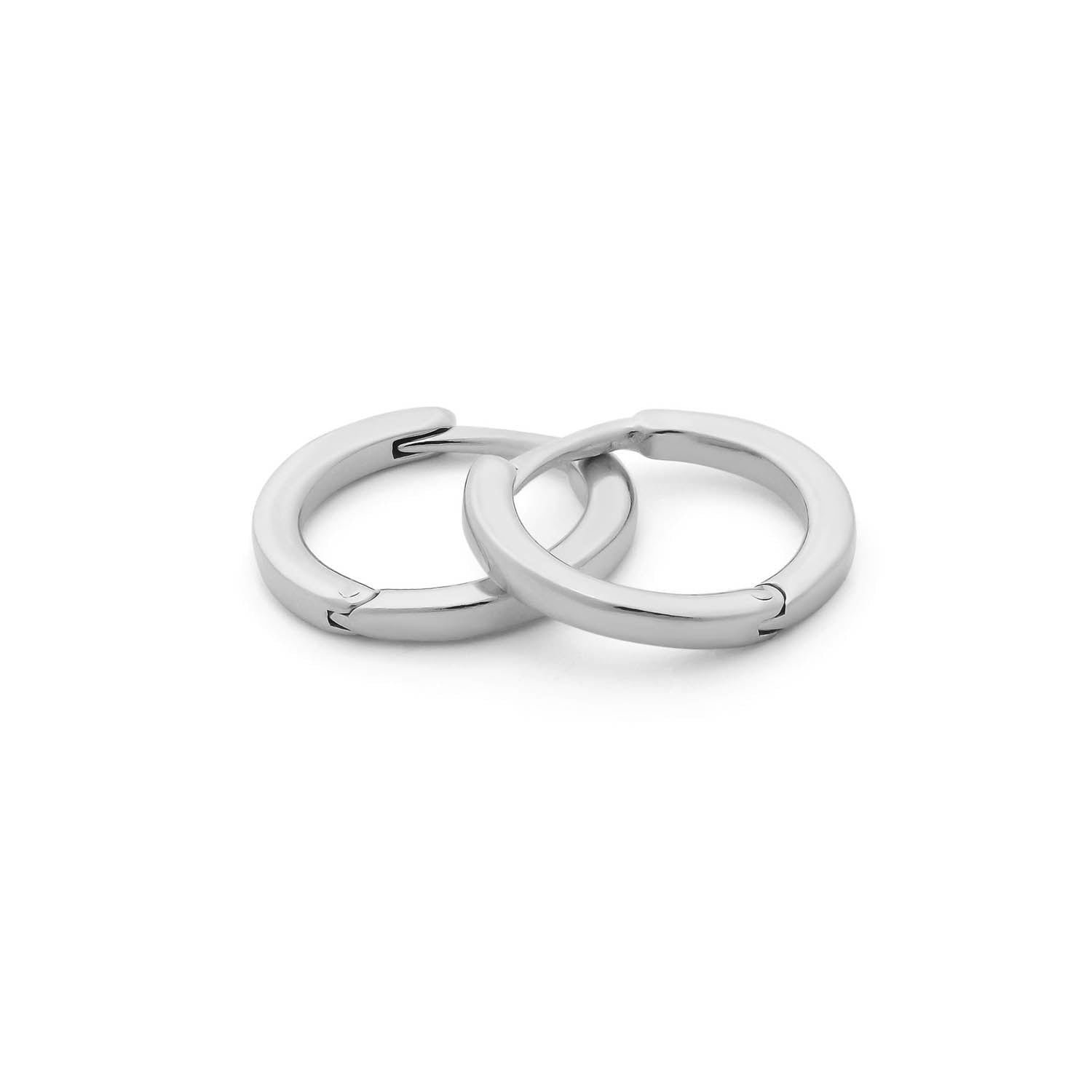 Nell Hoop Earrings Sterling Silver Medium