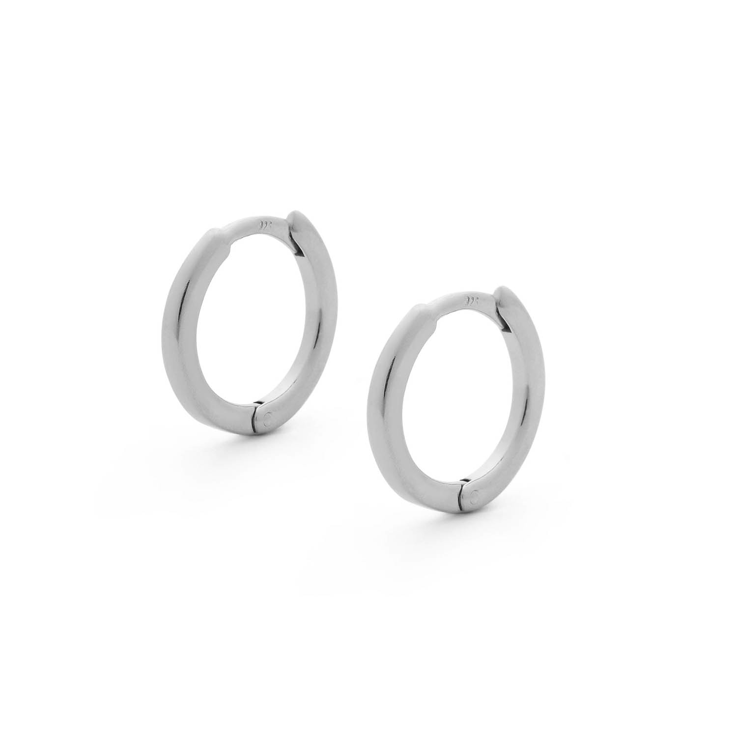 Nell Hoop Earrings Sterling Silver Medium