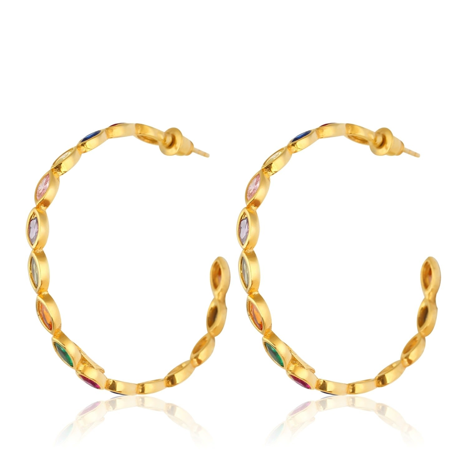 Nenet Hoop Earrings - Multicolour