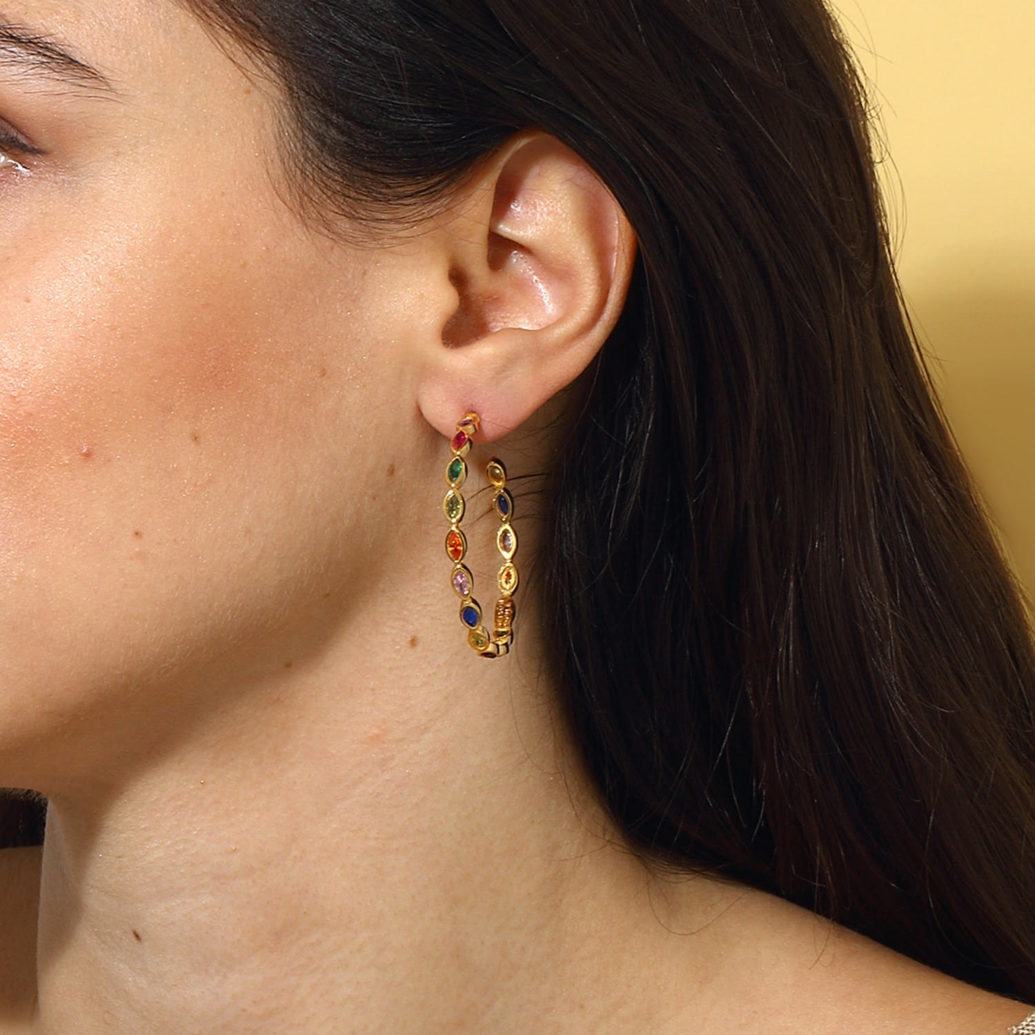 Nenet Hoop Earrings - Multicolour