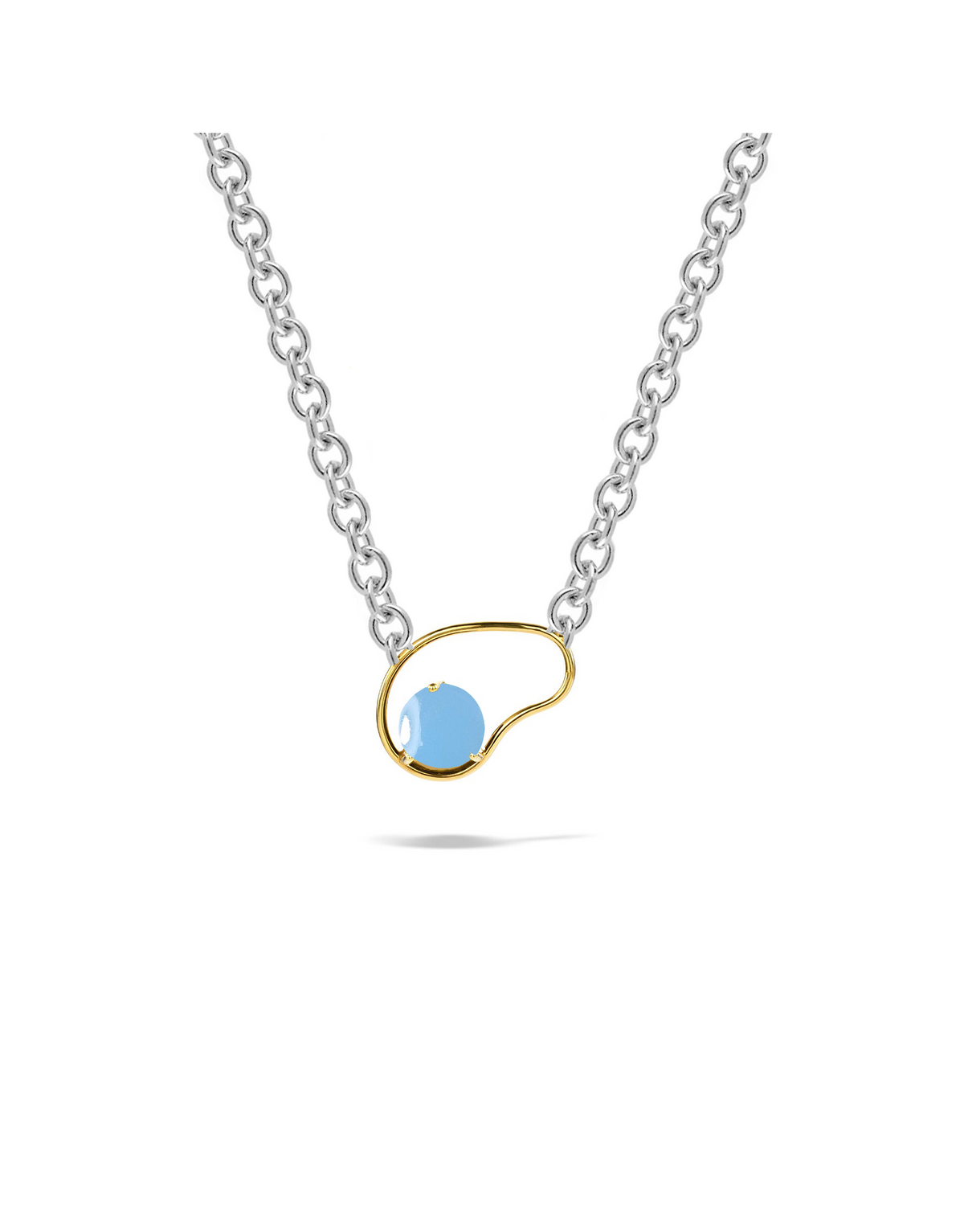 NEON BIG NECKLACE GOLD & SILVER