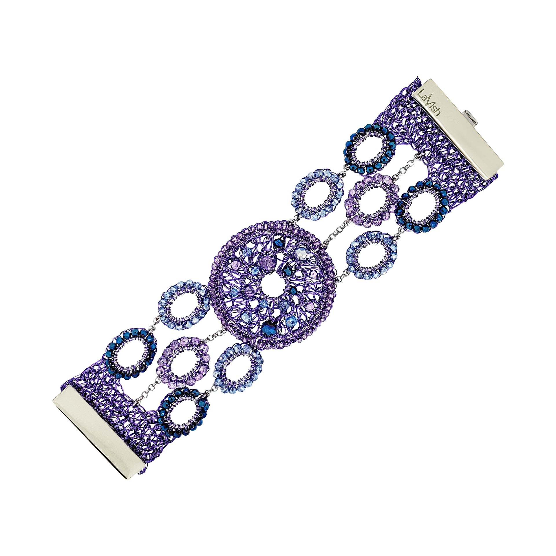 Neon Purple Mix Moira Maxi Handmade Bracelet