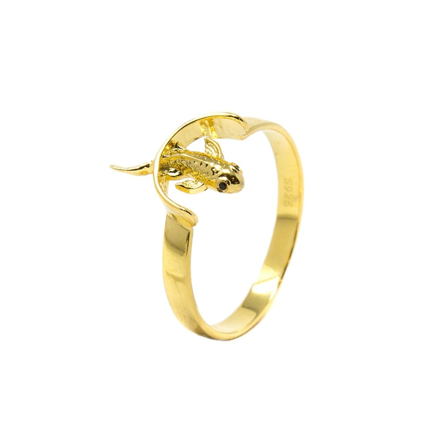 Neshama Fish Ring- Gold