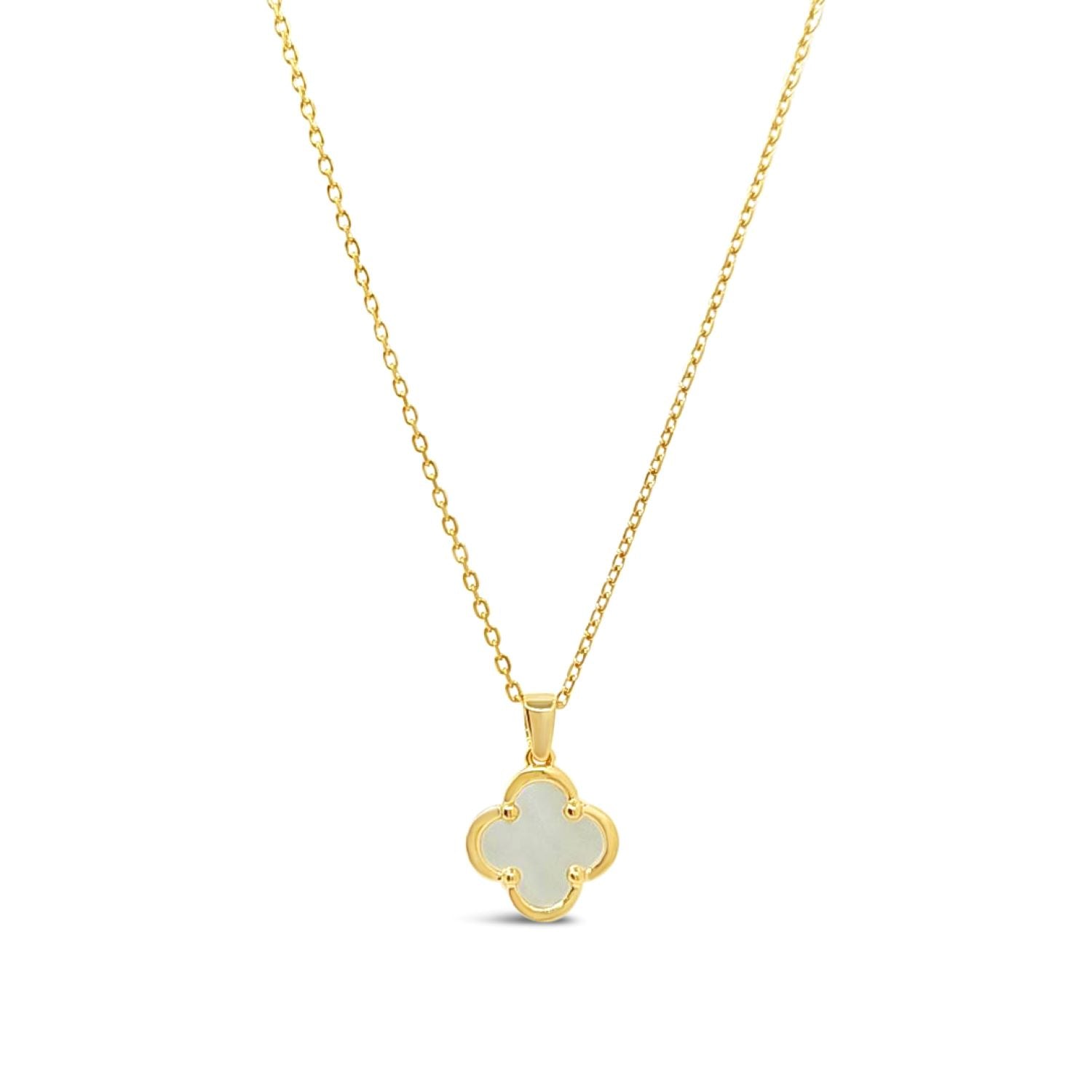 Clover Pendant-Mother Of Pearl-Gold
