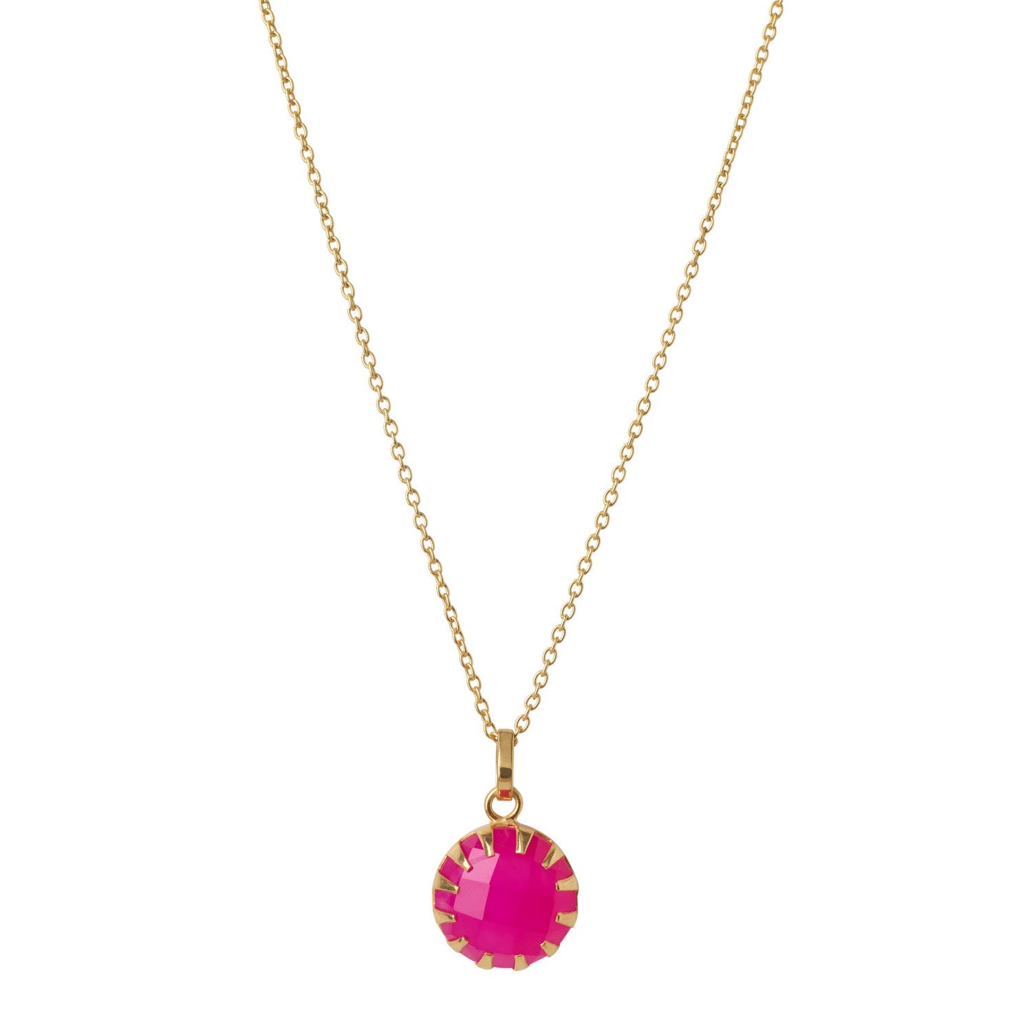 New Life Bubble Gum Pink Gold Vermeil Necklace