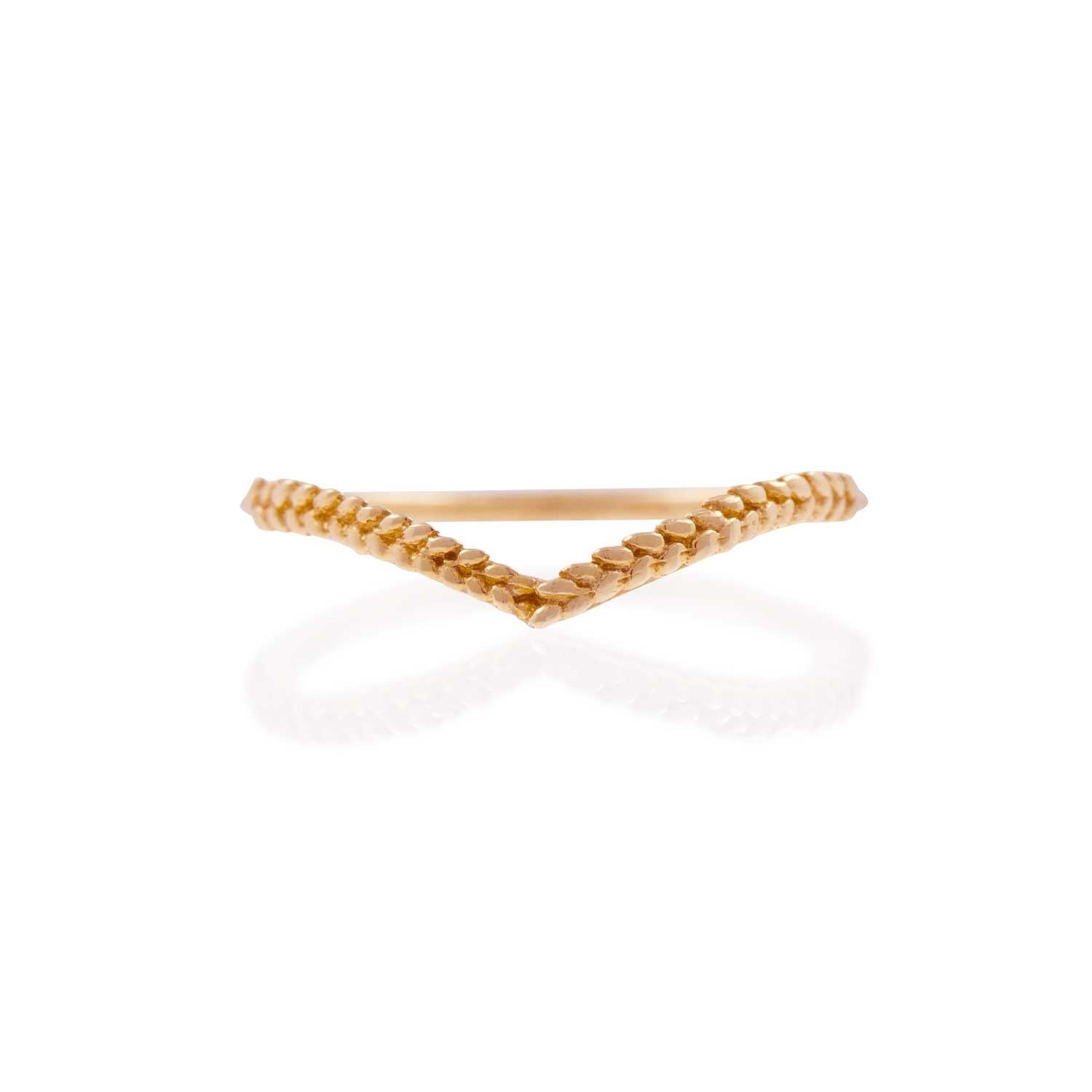 Wheat Ring - 9Ct Solid Rose Gold