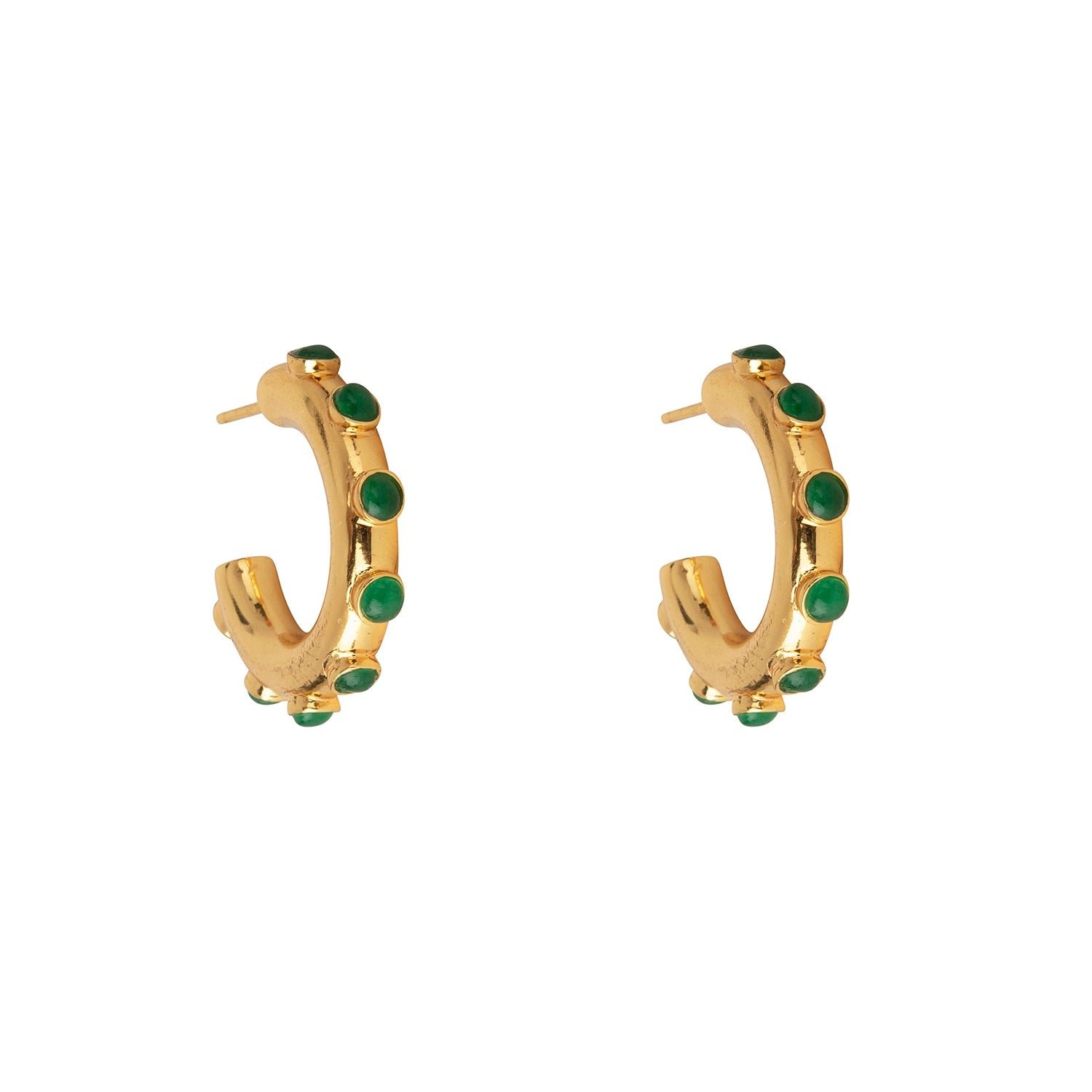 Nicky Hoops Green Onyx
