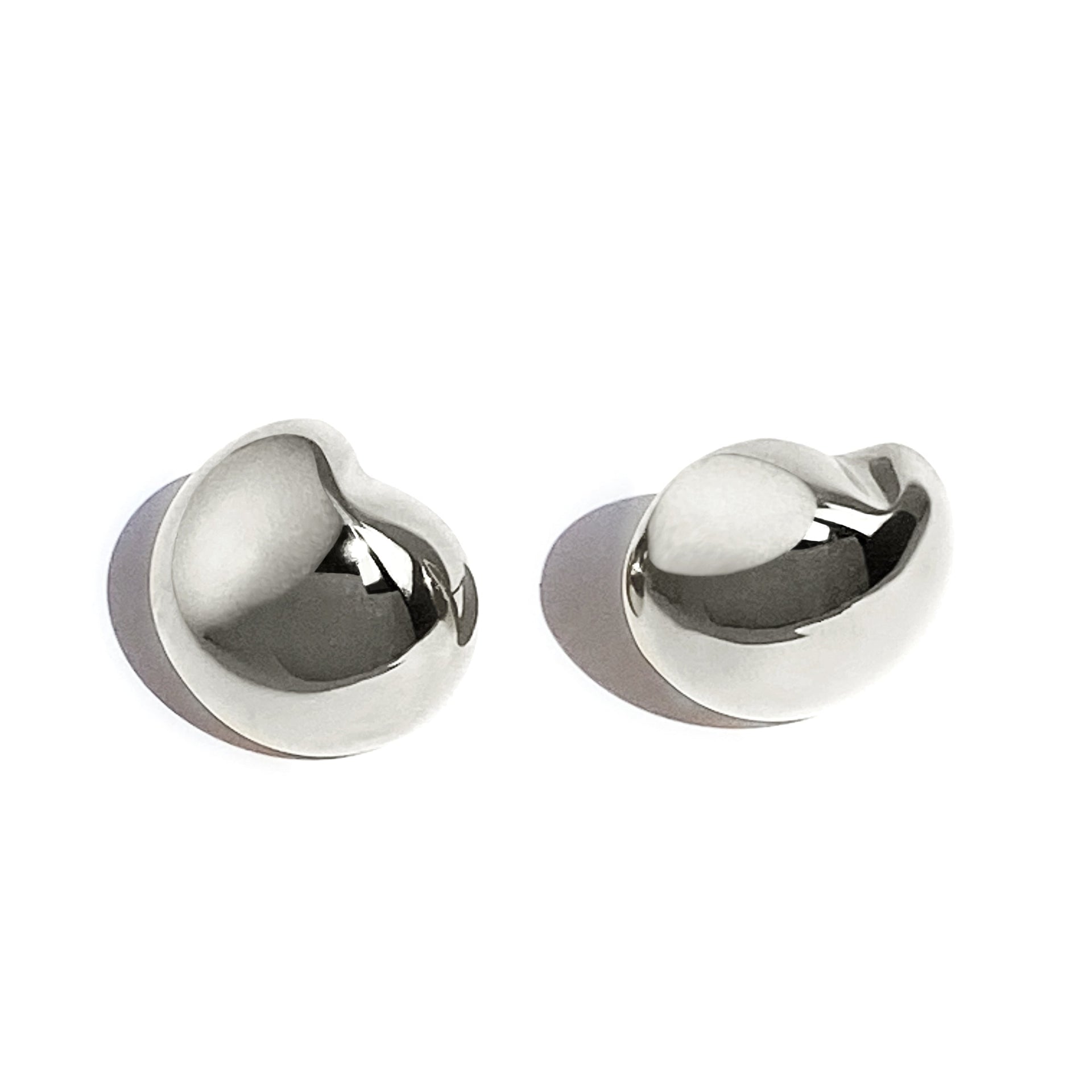 Nicola Studs - Medium - Silver