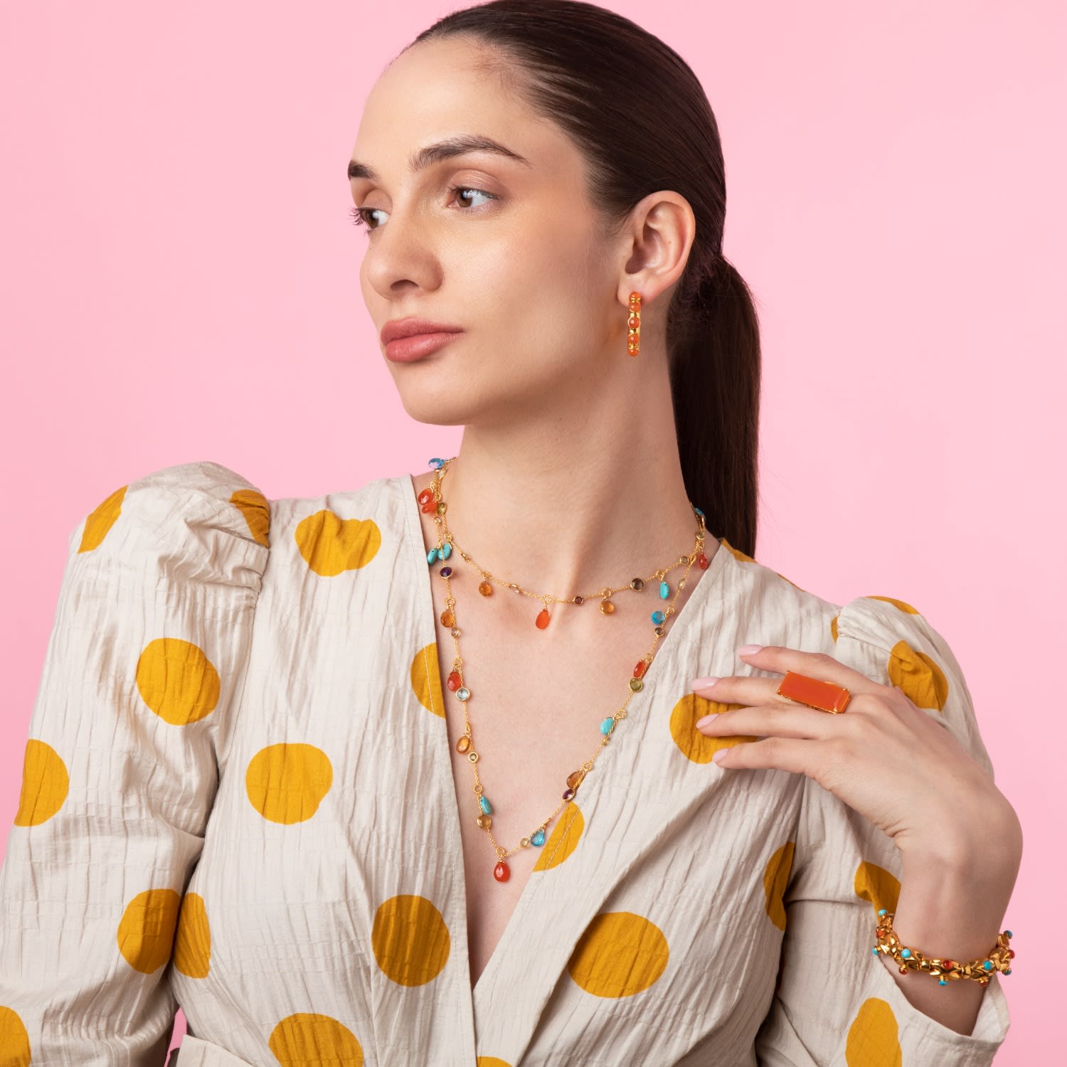 Nicole Hoops Carnelian